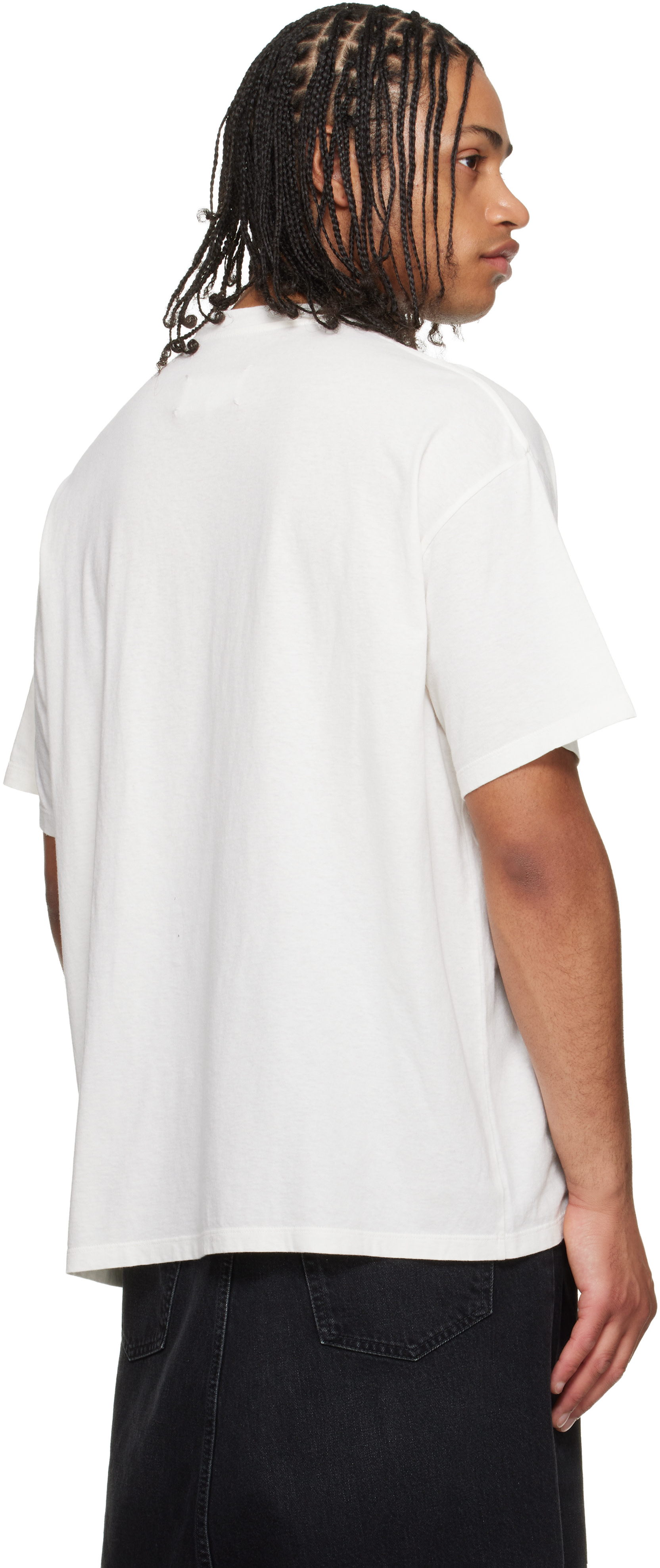 Maison Margiela: Off-White Floral Logo T-shirt | SSENSE