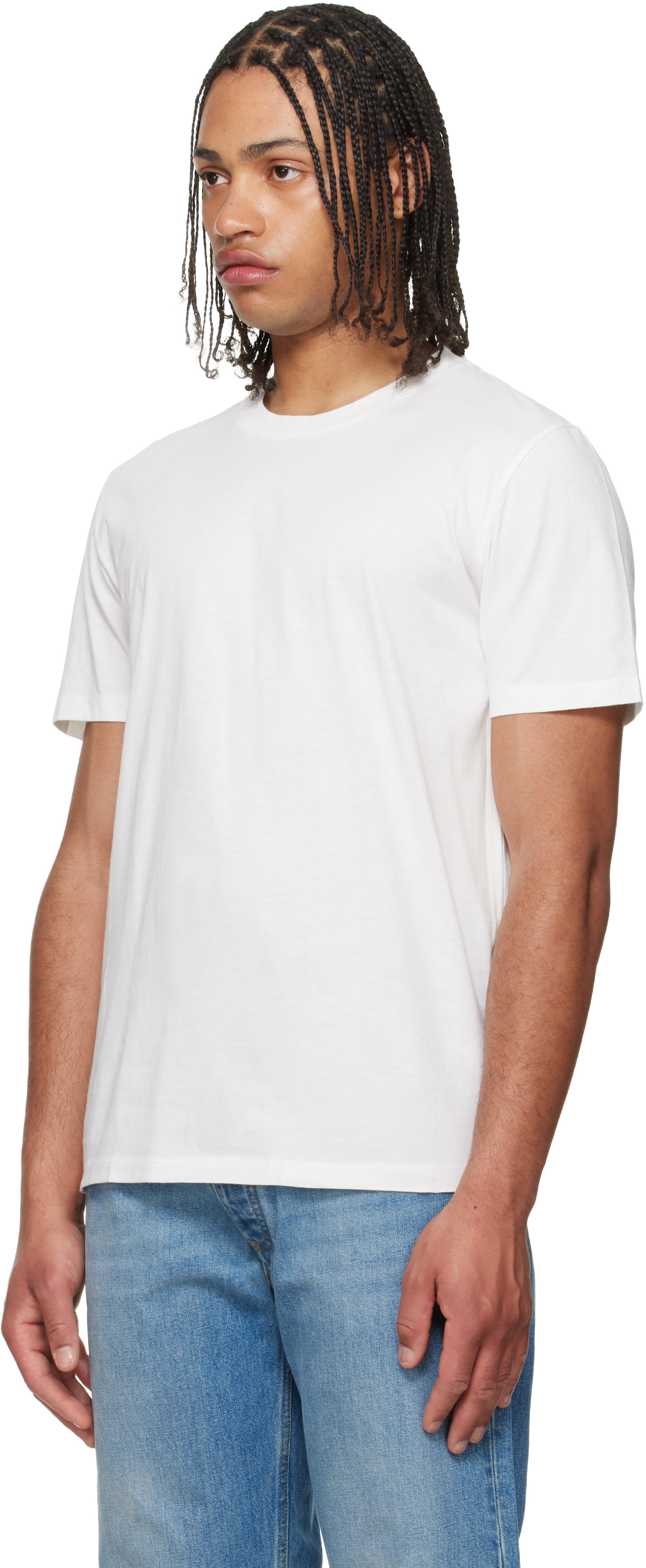 Maison Margiela: ホワイト Shades コットンジャージ Tシャツ 3枚 