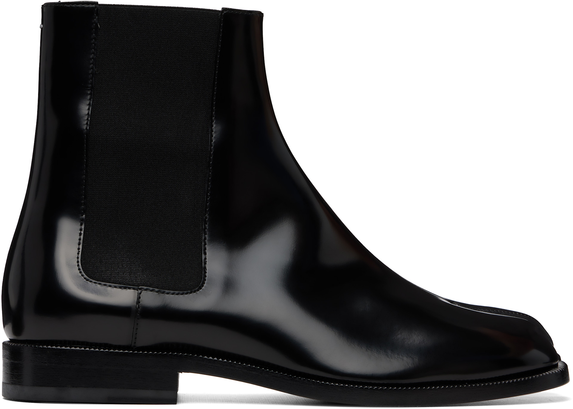 Maison Margiela: ブラック Tabi チェルシーブーツ | SSENSE 日本
