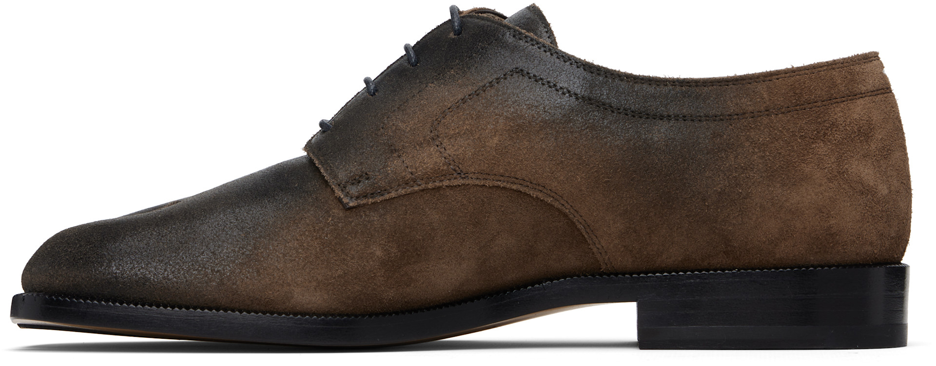 Maison Margiela - Brown Tabi Lace-Ups Derbys