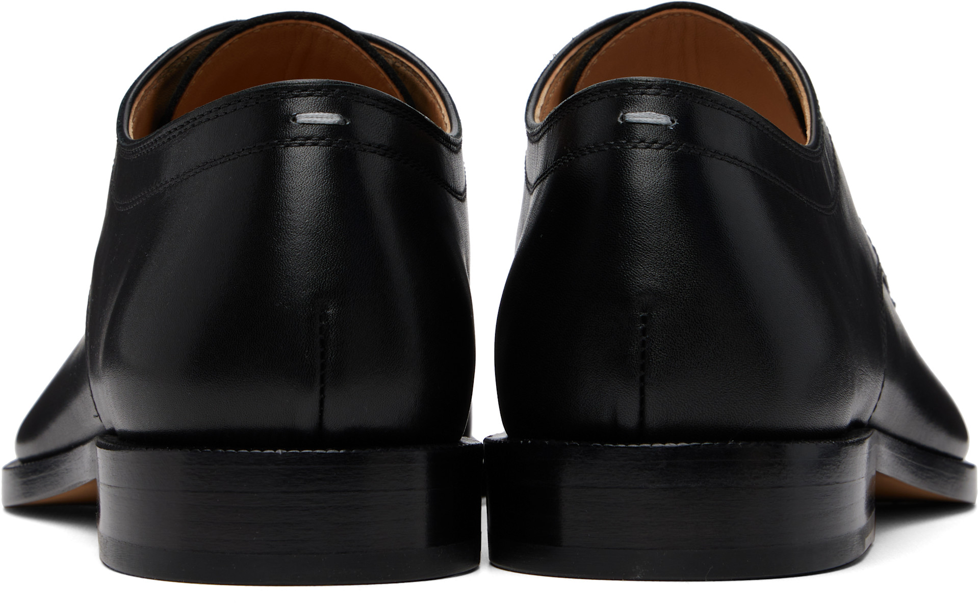 Maison Margiela: ブラック Tabi City レースアップダービー | SSENSE 日本