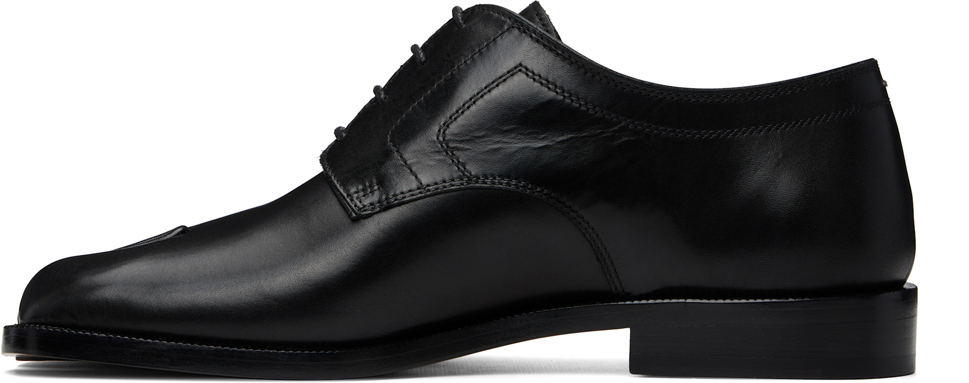 Maison Margiela: ブラック Tabi City レースアップダービー | SSENSE 日本