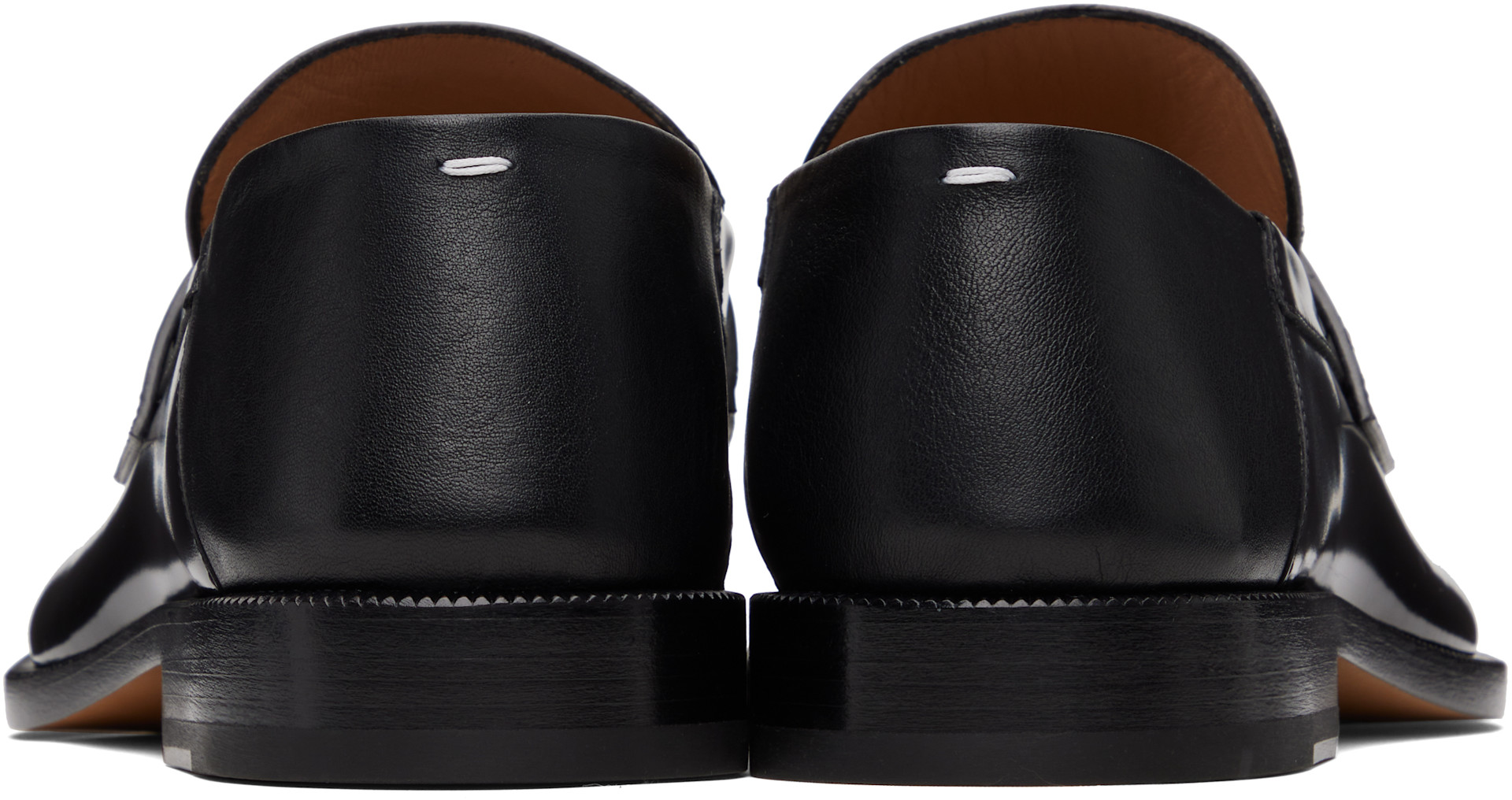 Maison Margiela: Black Tabi Loafers | SSENSE Maison Margiela: Black Tabi Loafers | SSENSE