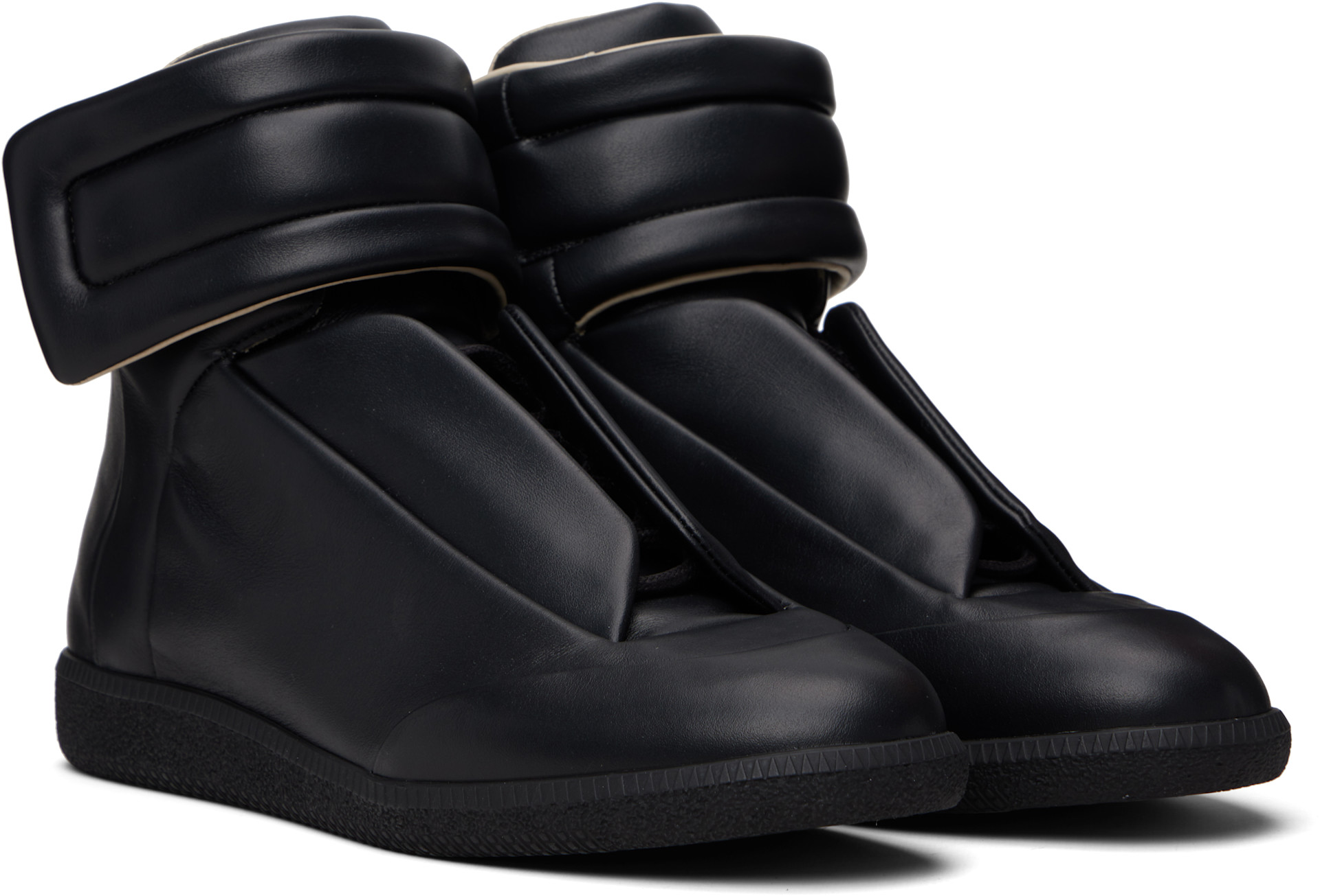 Maison Margiela: Black Future Sneakers | SSENSE