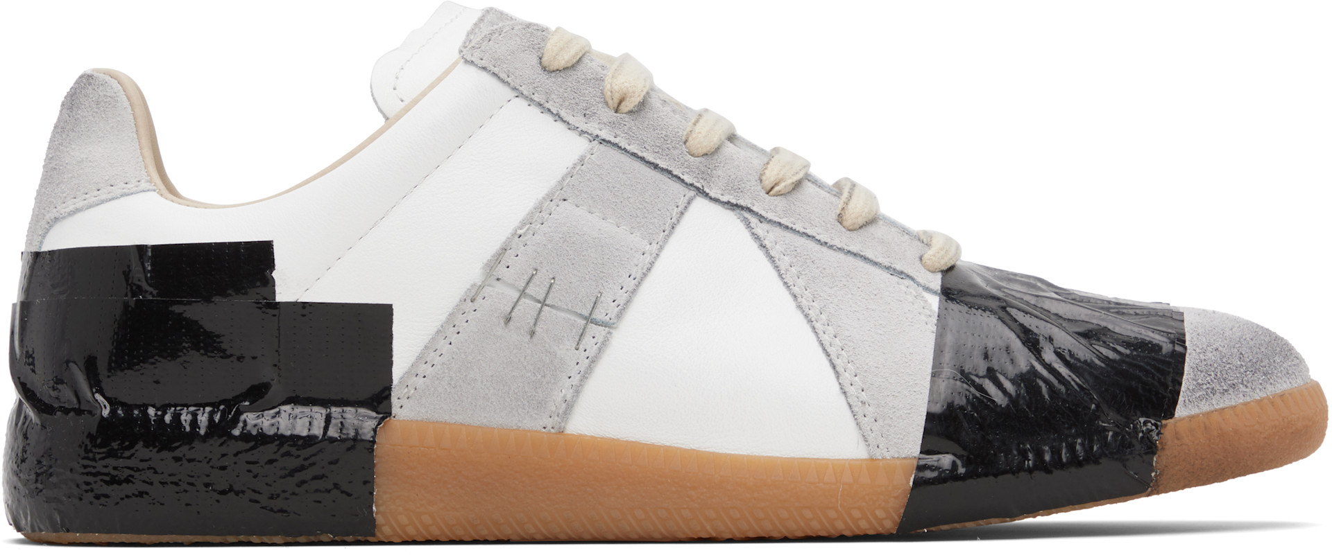 Maison Margiela - Baskets Replica blanc et gris