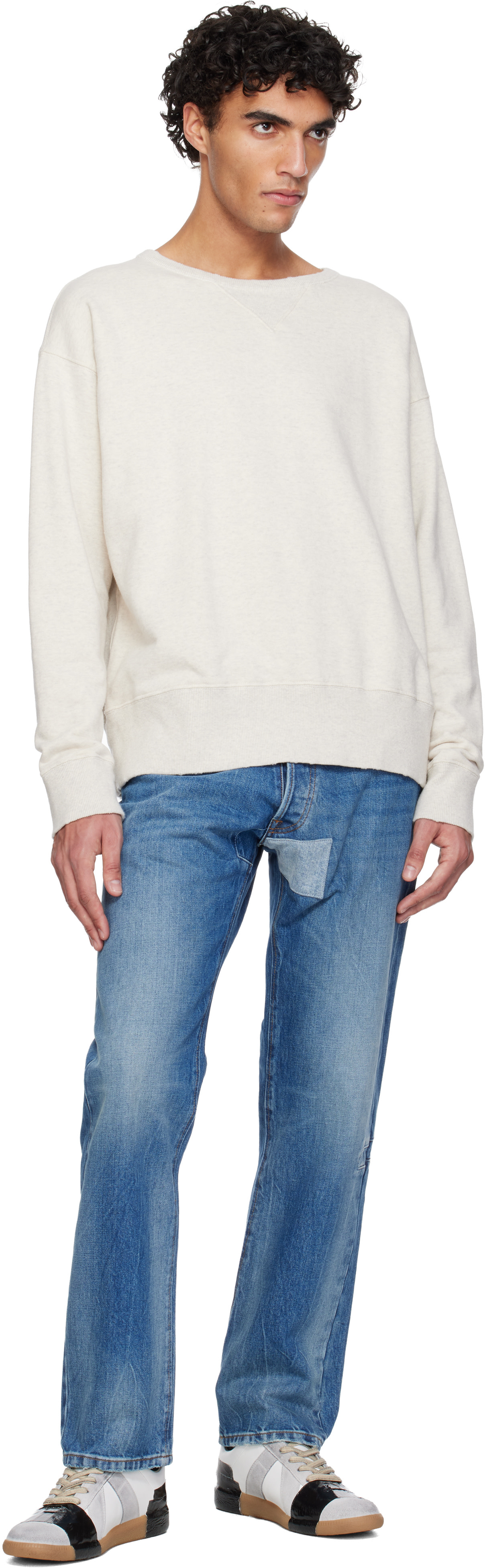 Maison Margiela - Baskets Replica blanc et gris