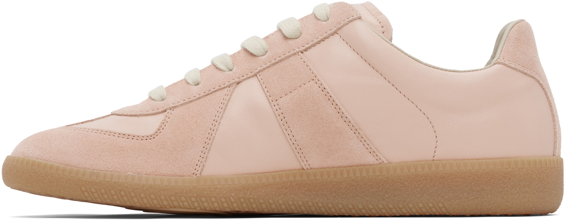 Maison Margiela: Pink Replica Sneakers | SSENSE