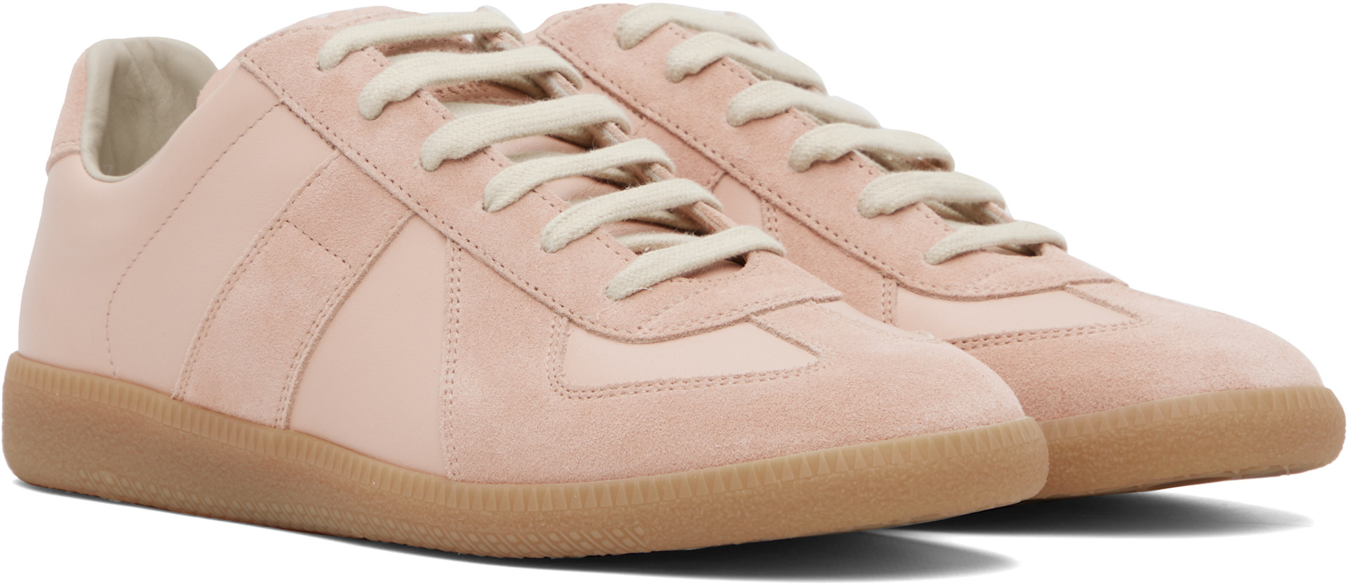 Maison Margiela: Pink Replica Sneakers | SSENSE Canada