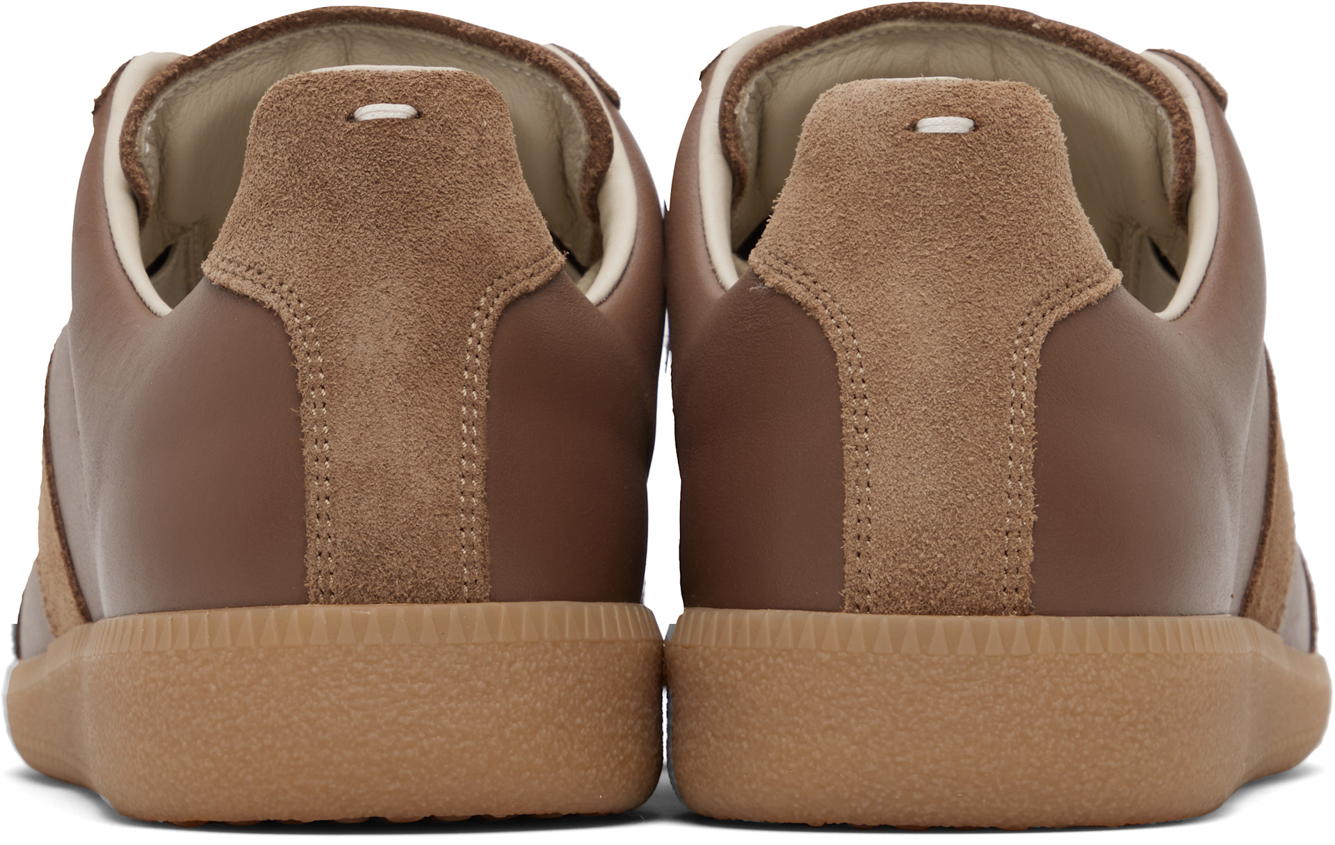 Maison Margiela: Tan Replica Sneakers | SSENSE Canada