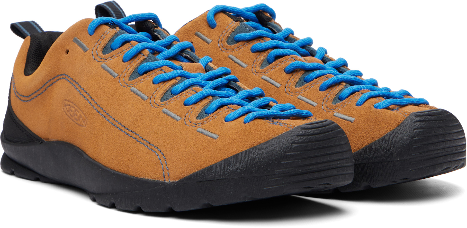 KEEN: タン＆ブルー Jasper スエード スニーカー | SSENSE 日本