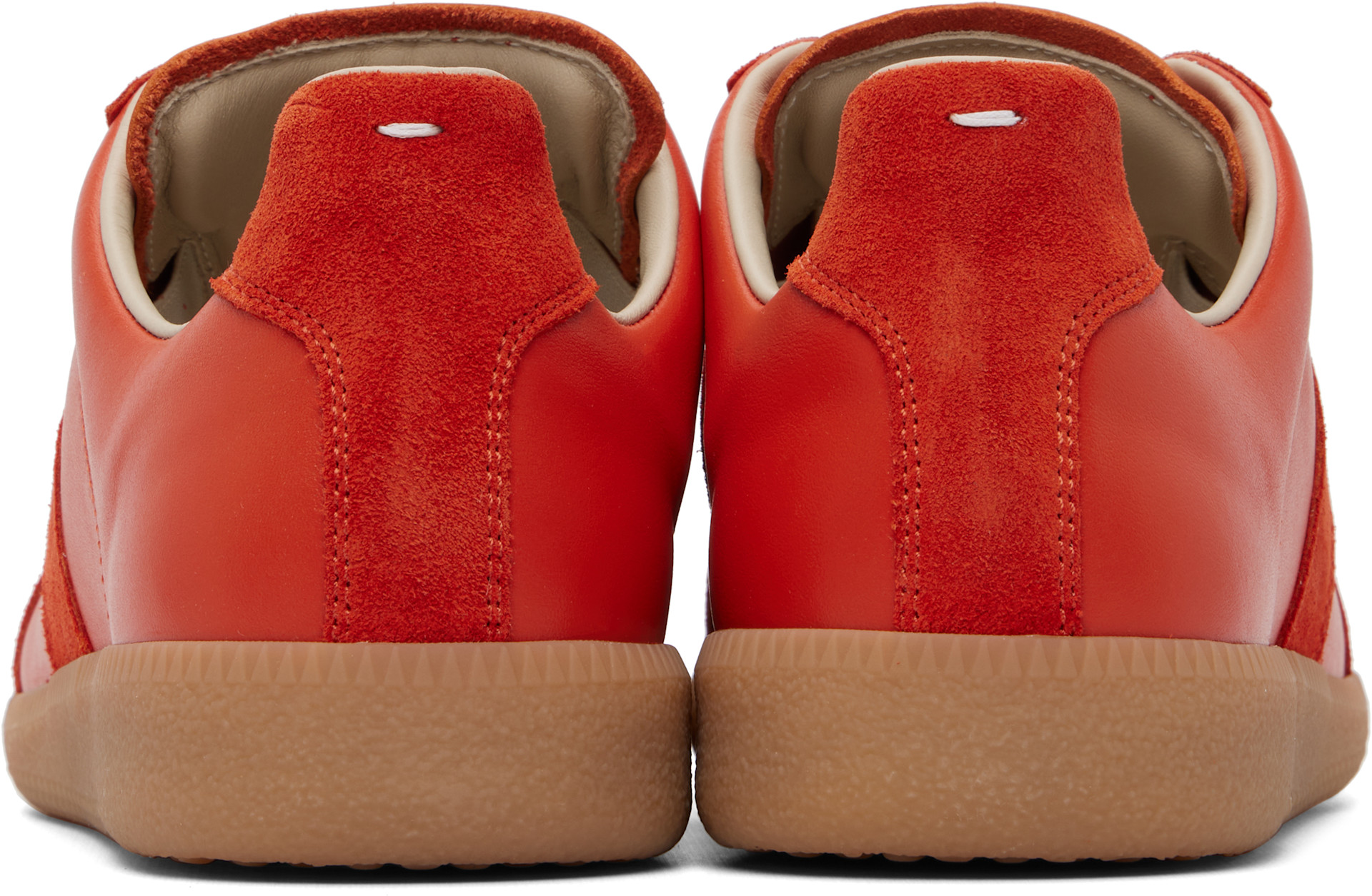 Maison Margiela: Orange Replica Sneakers | SSENSE