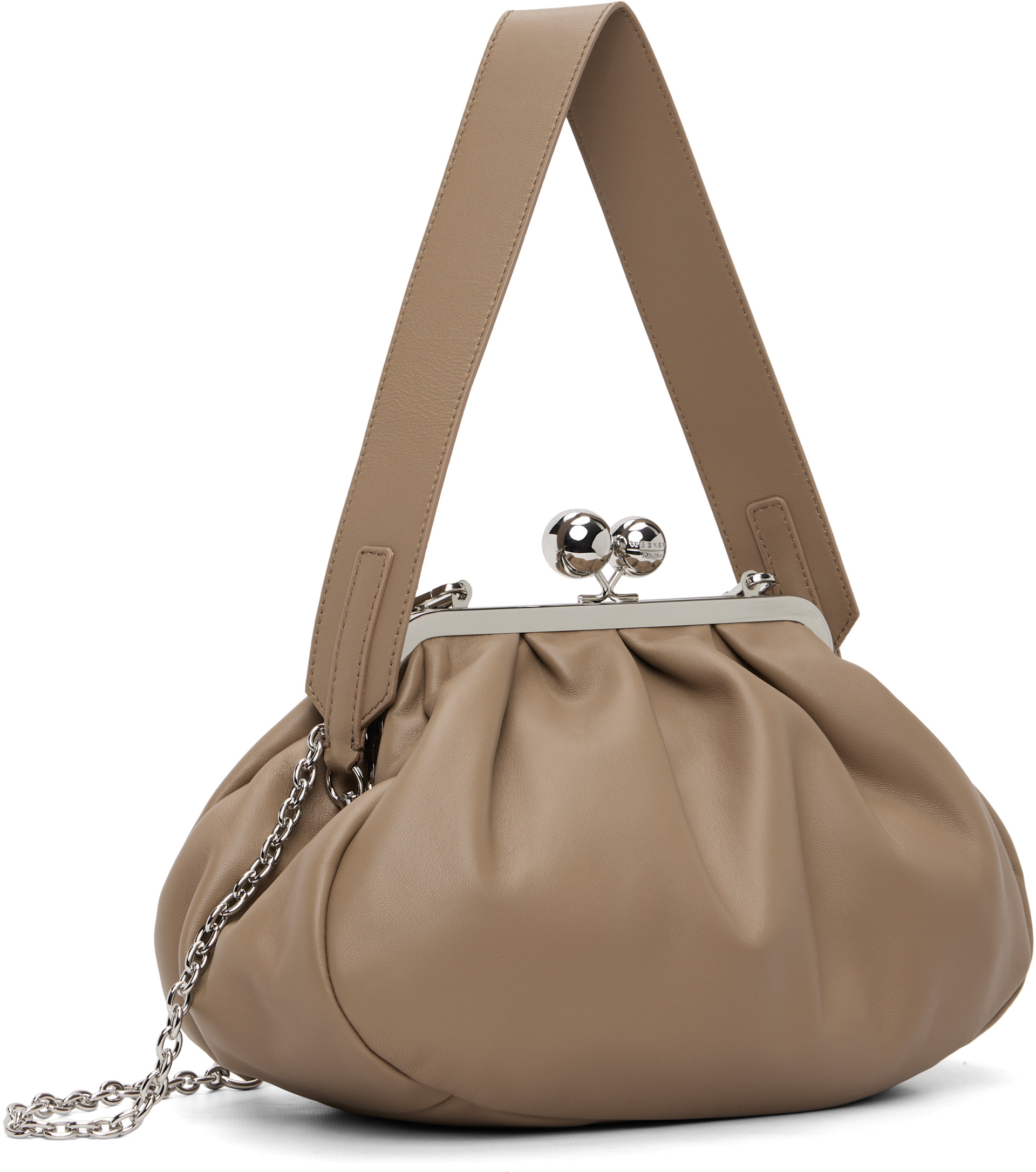 Weekend Max Mara: Taupe Cubico Bag | SSENSE