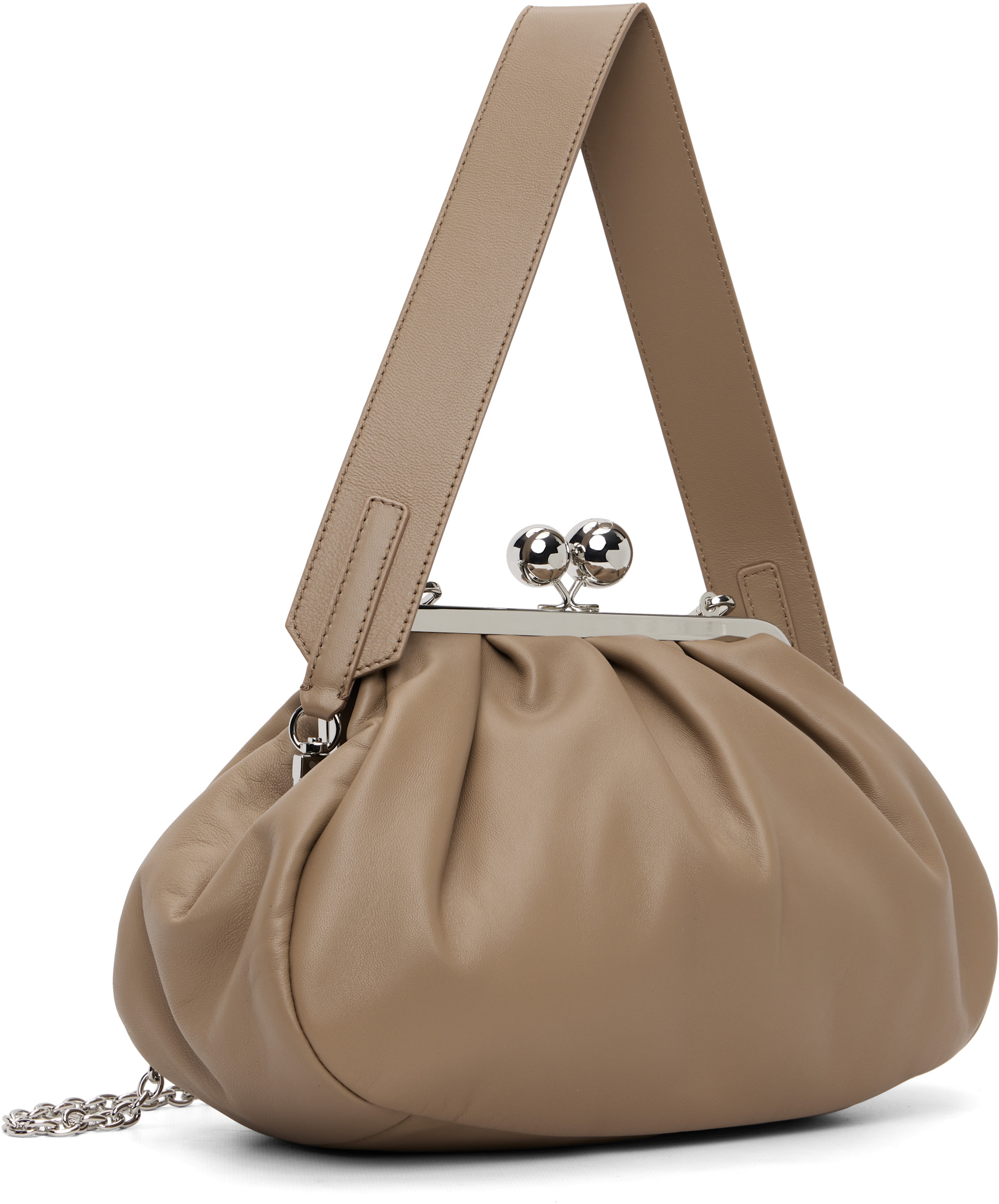 Weekend Max Mara: Taupe Cubico Bag | SSENSE