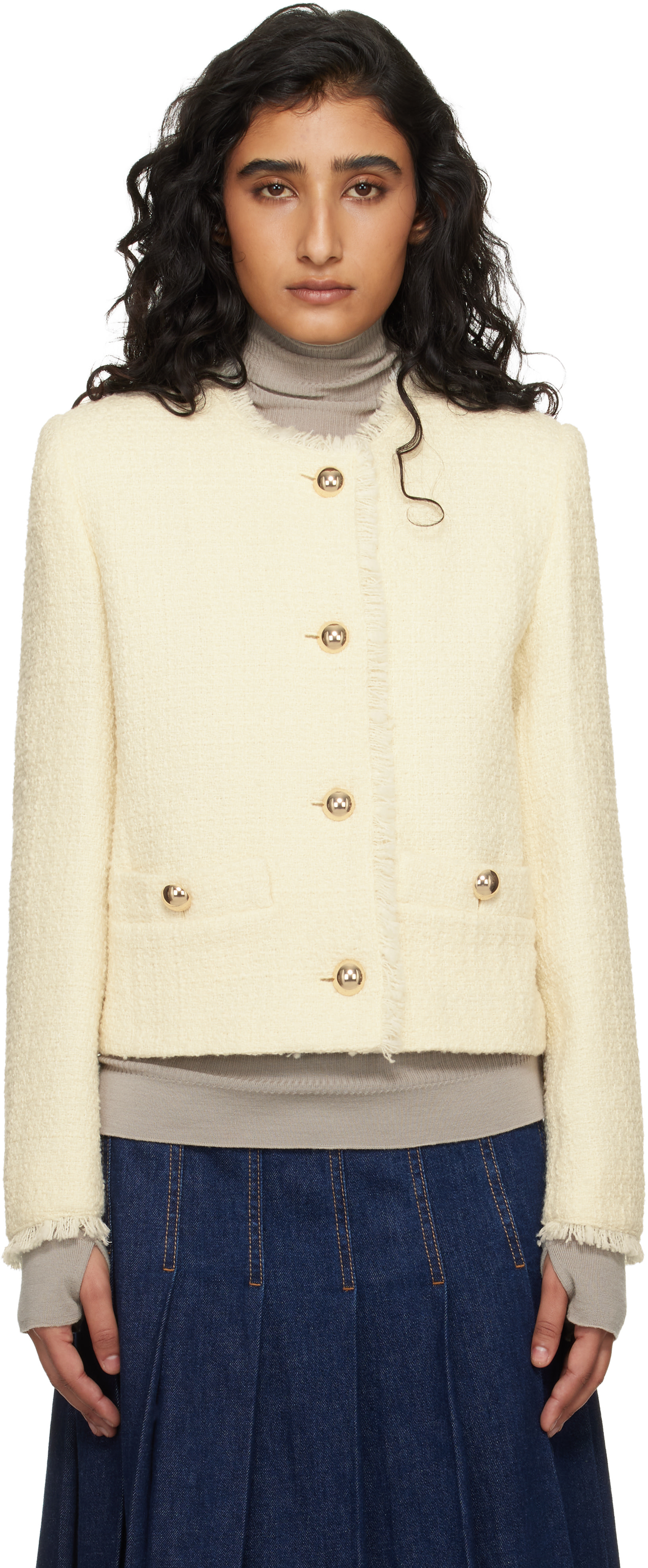 Weekend Max Mara - Blouson Wkdagami blanc cassé
