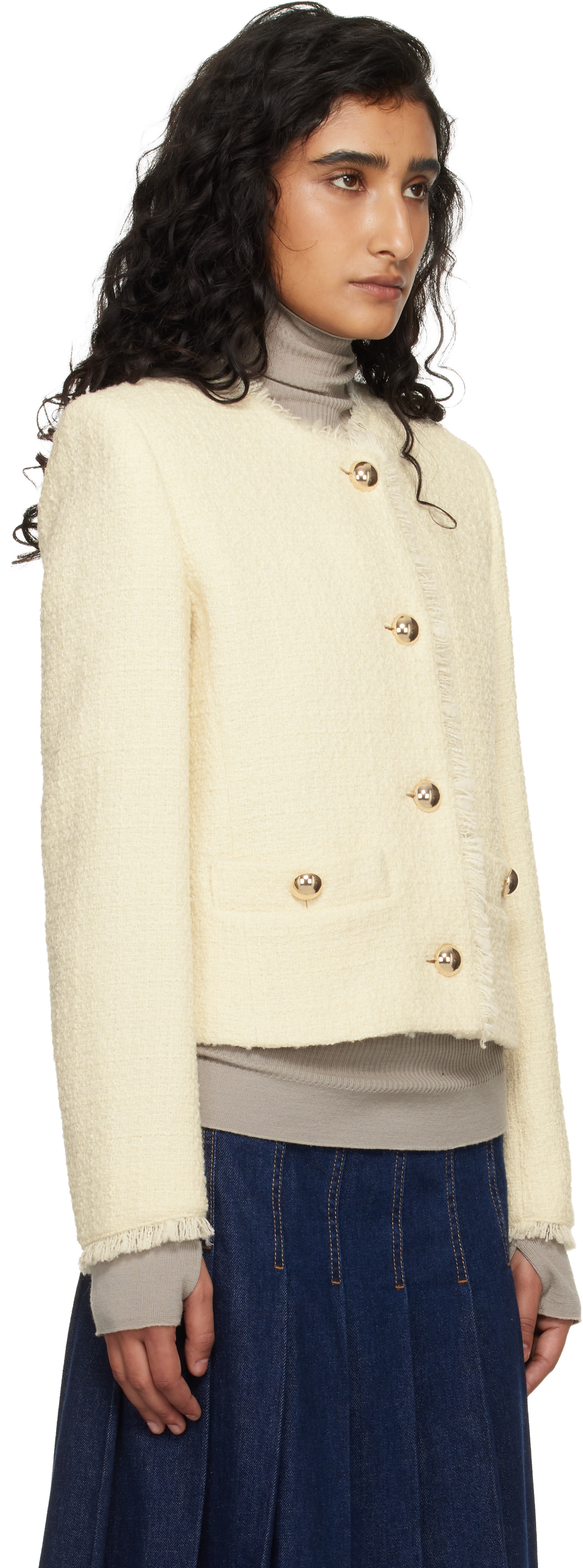 Weekend Max Mara - Blouson Wkdagami blanc cassé