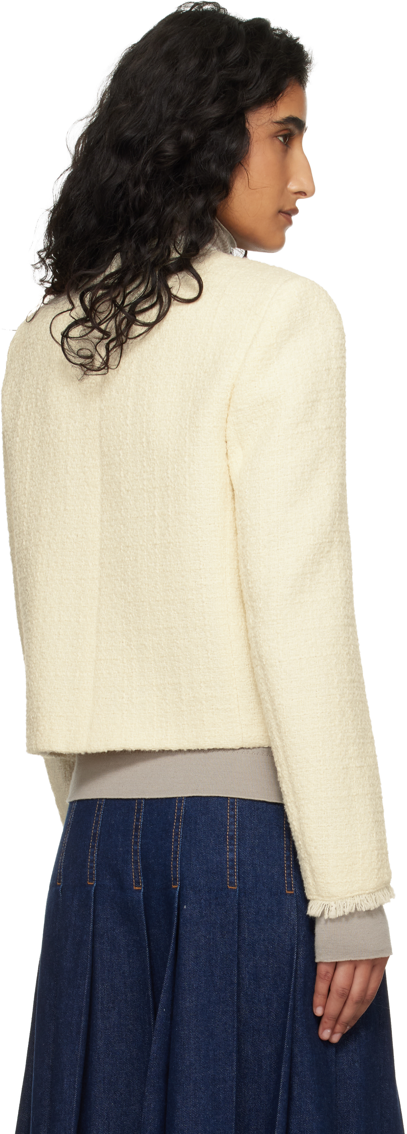 Weekend Max Mara - Blouson Wkdagami blanc cassé