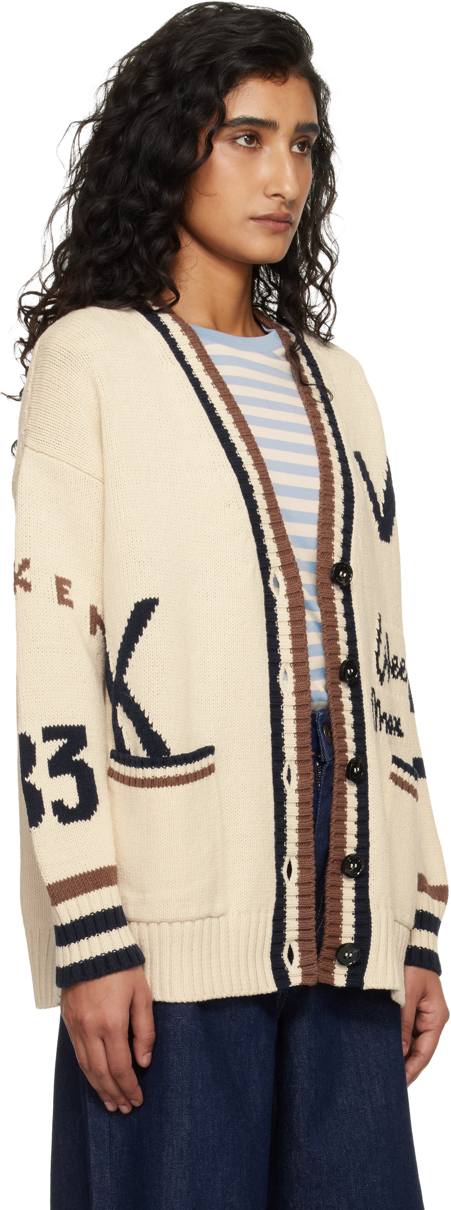 Weekend Max Mara - Cardigan Wkdblasone blanc cassé
