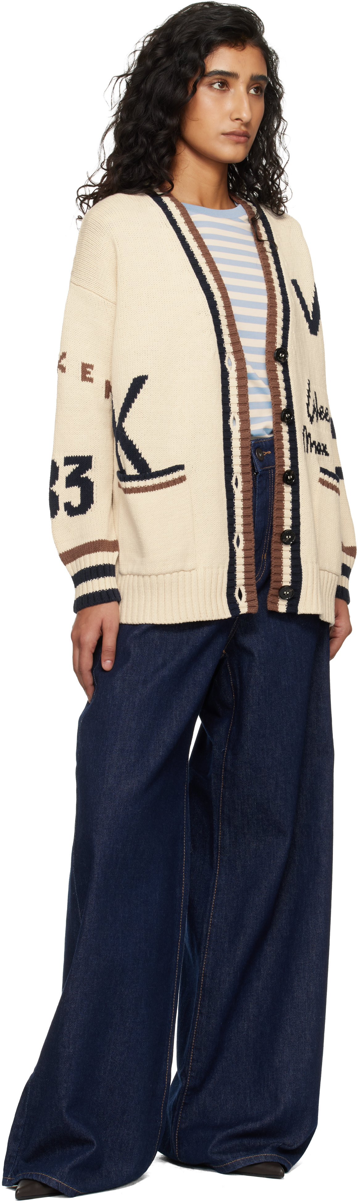 Weekend Max Mara - Cardigan Wkdblasone blanc cassé