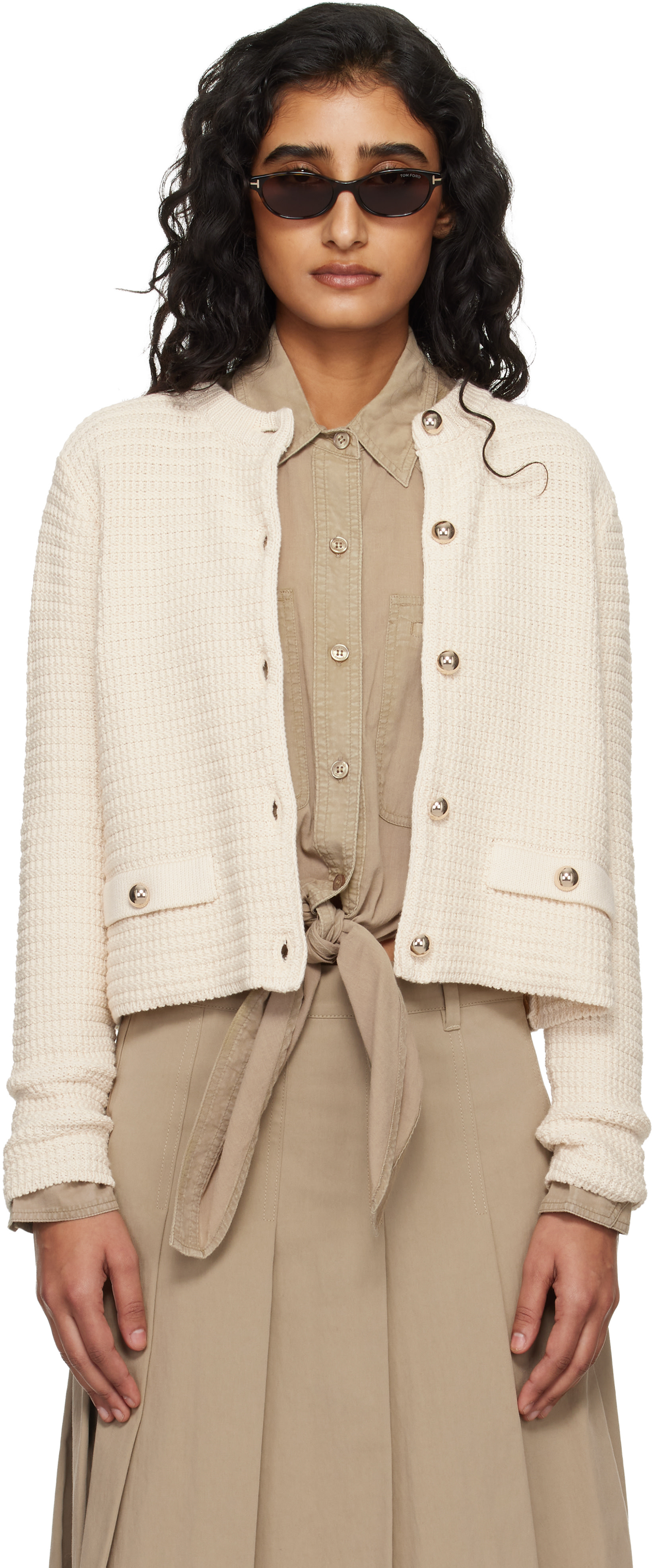 Weekend Max Mara - Cardigan Vodka blanc cassé