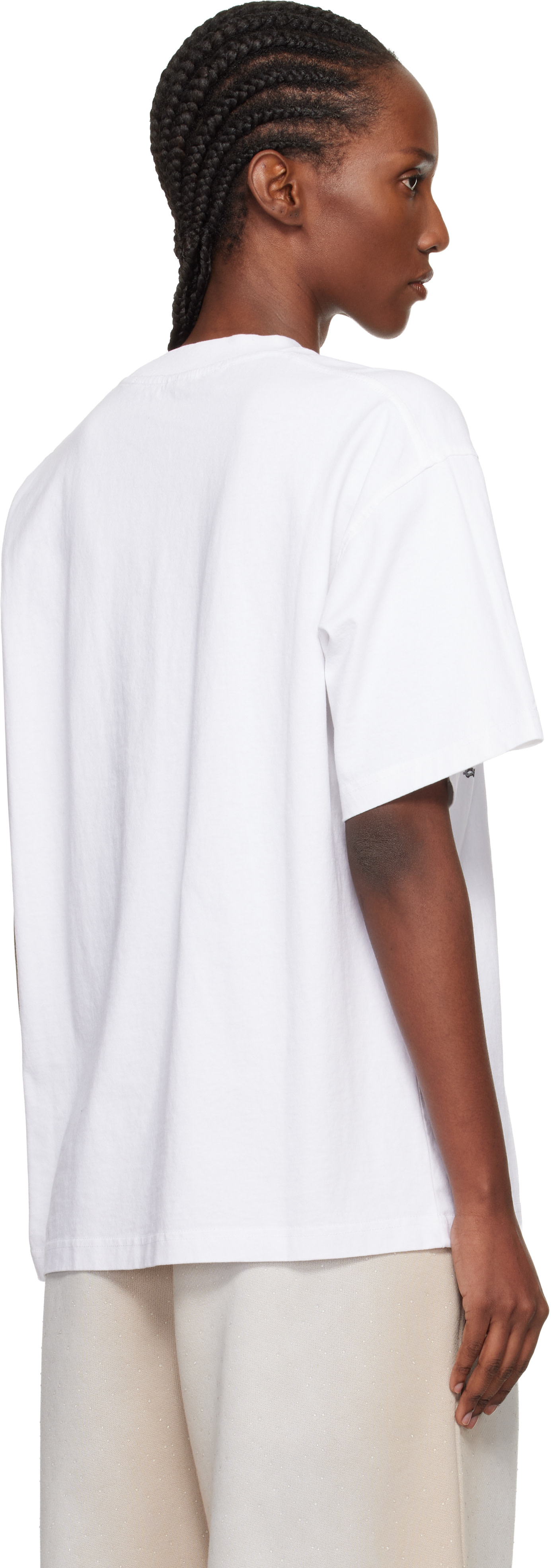 Alexander Wang: White Oversized Graphic T-shirt | SSENSE