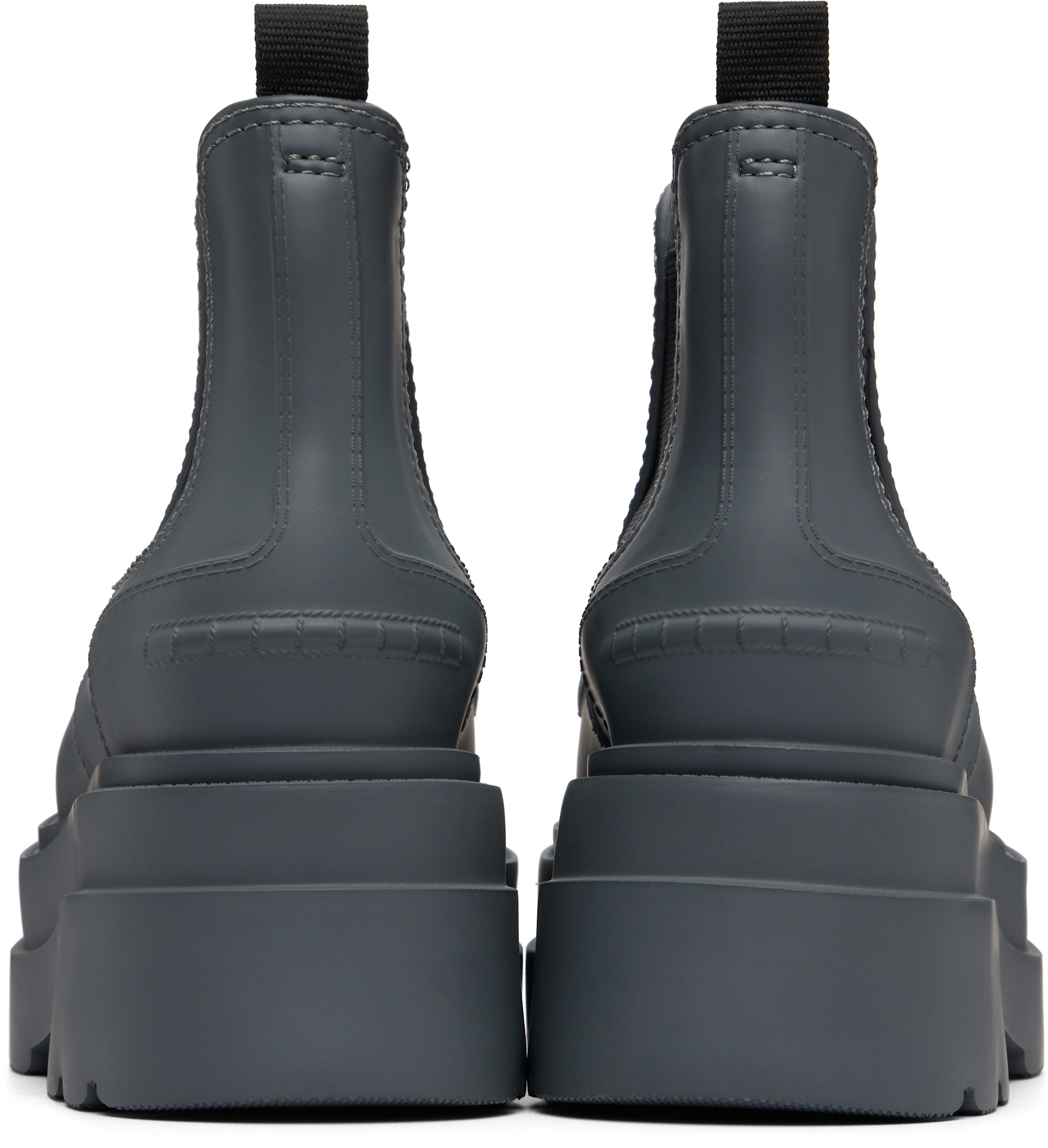 Alexander Wang - グレー Carter プラットフォーム レインブーツ