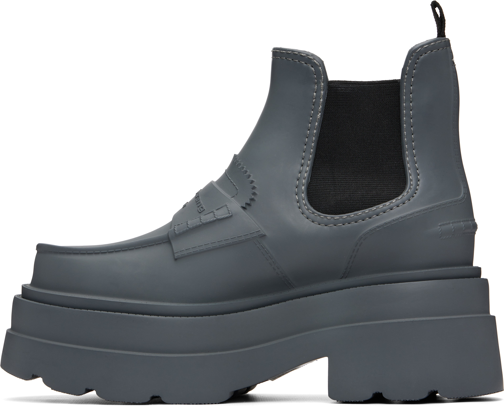 Alexander Wang - グレー Carter プラットフォーム レインブーツ