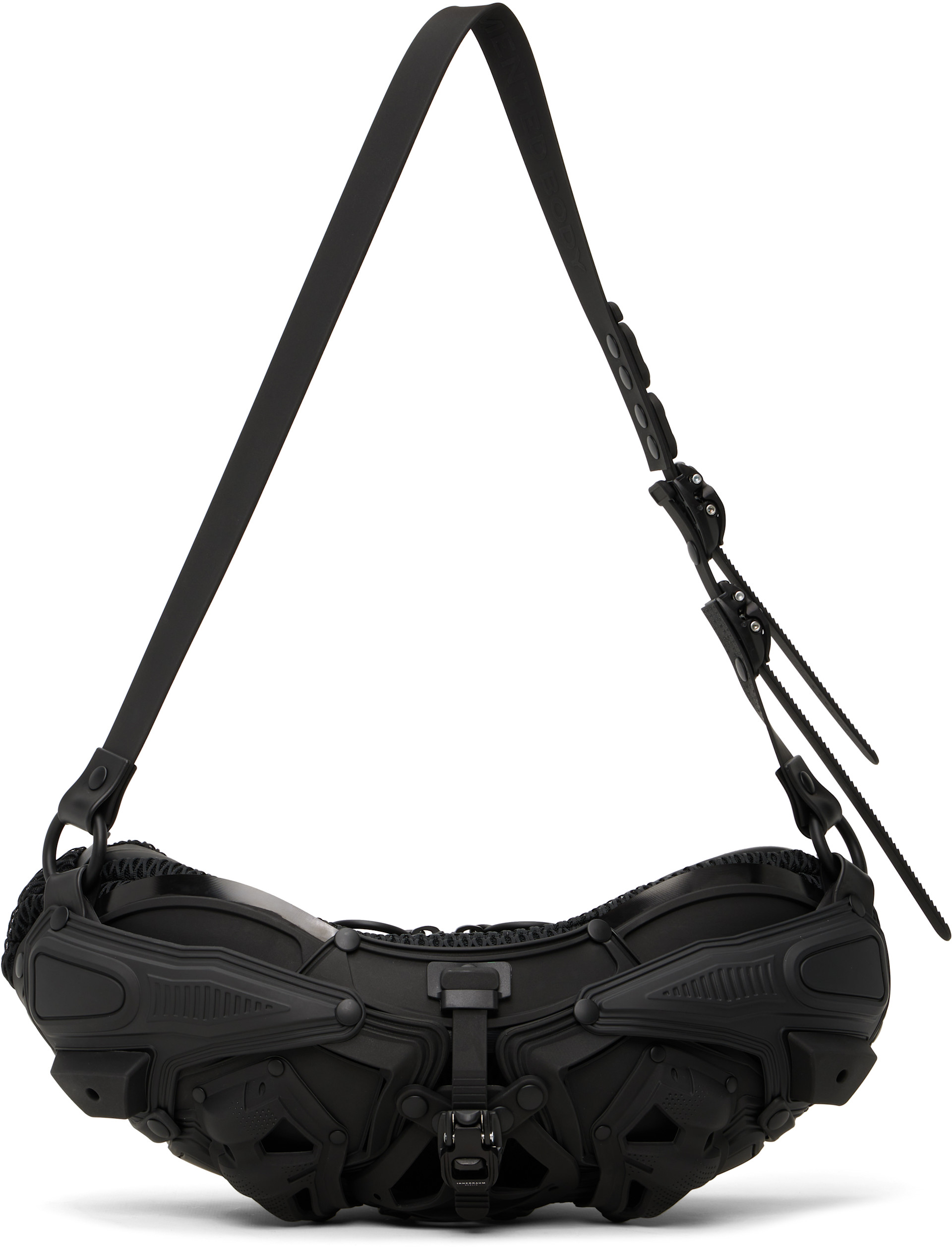 Innerraum: Black Object I30 Crossbody Bag | SSENSE Innerraum: Black Object I30 Crossbody Bag | SSENSE