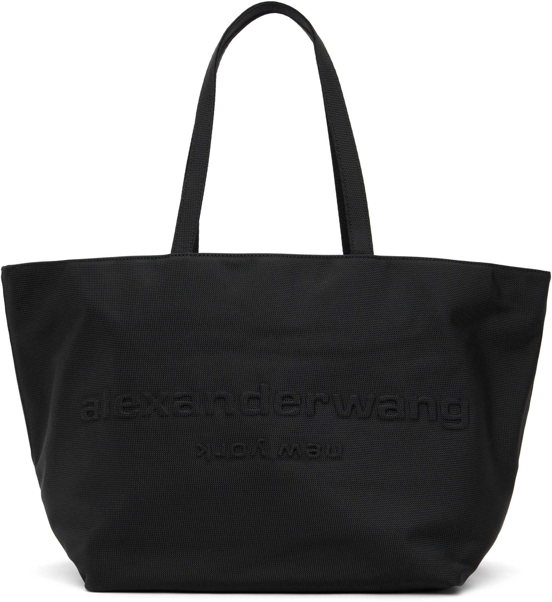 Alexander Wang - Cabas noir à logo gaufré