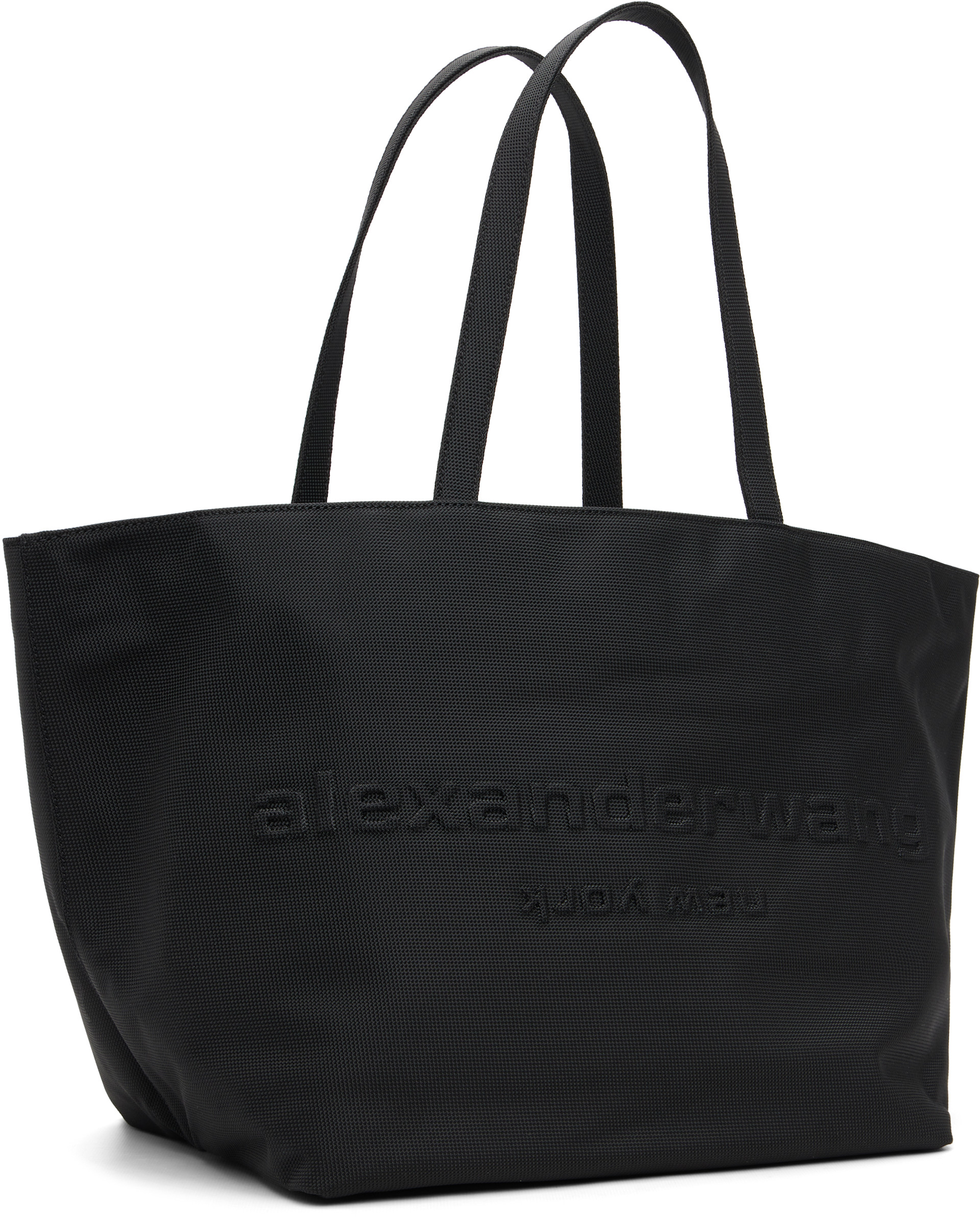 Alexander Wang - Cabas noir à logo gaufré