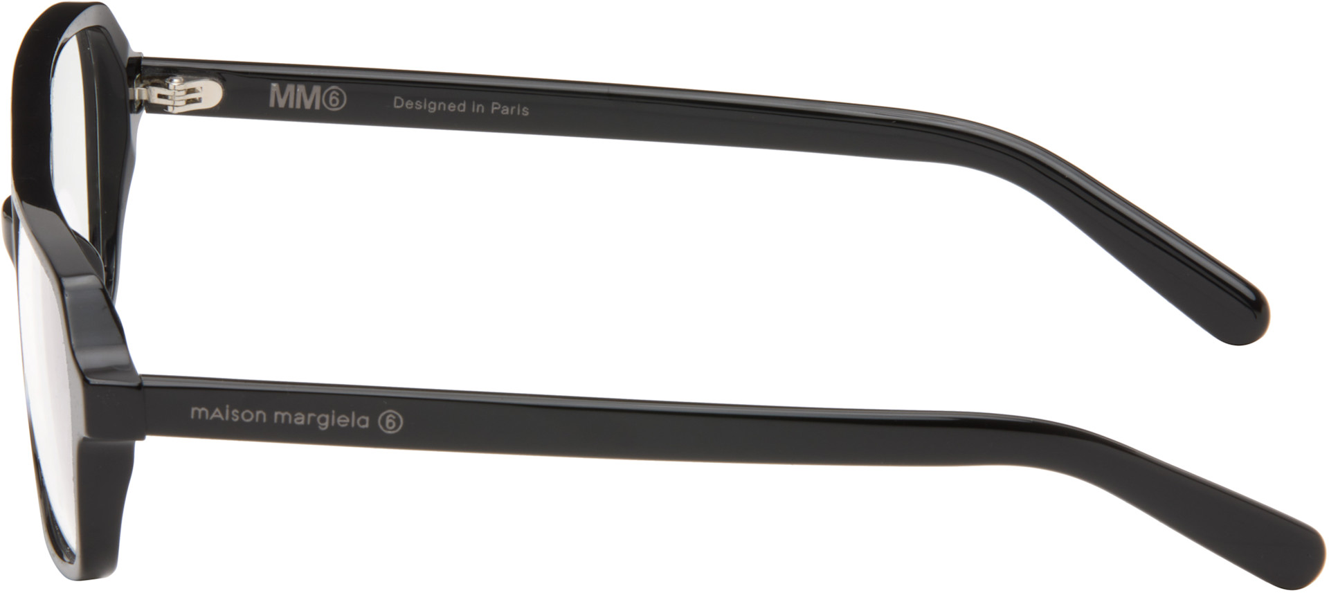 MM6 Maison Margiela: Black 14 Glasses | SSENSE