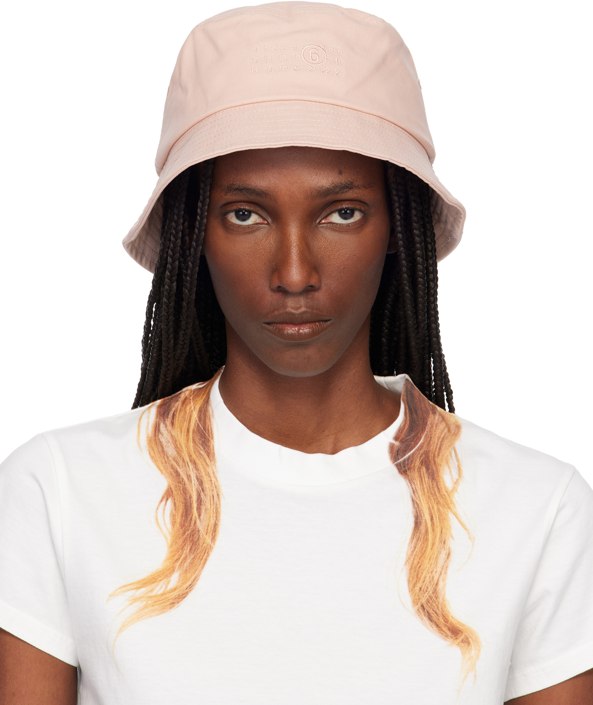 Bucket hat マルジェラ ハット MM6 Maison Margiela ピンク コットン
