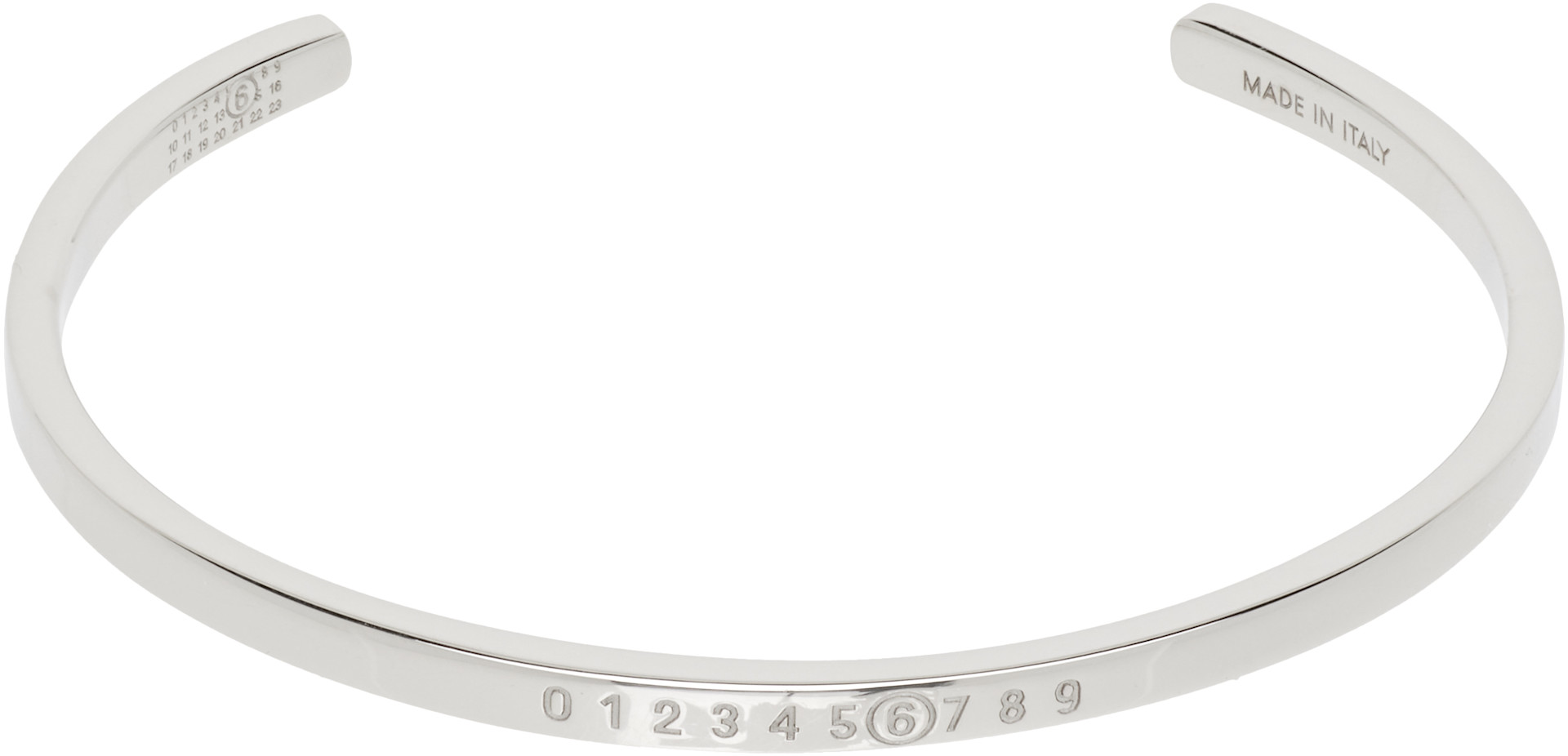 Numeric ミニマルシグネチャー カフブレスレット MM6 Maison Margiela: Numeric Minimal Signature カフブレスレット