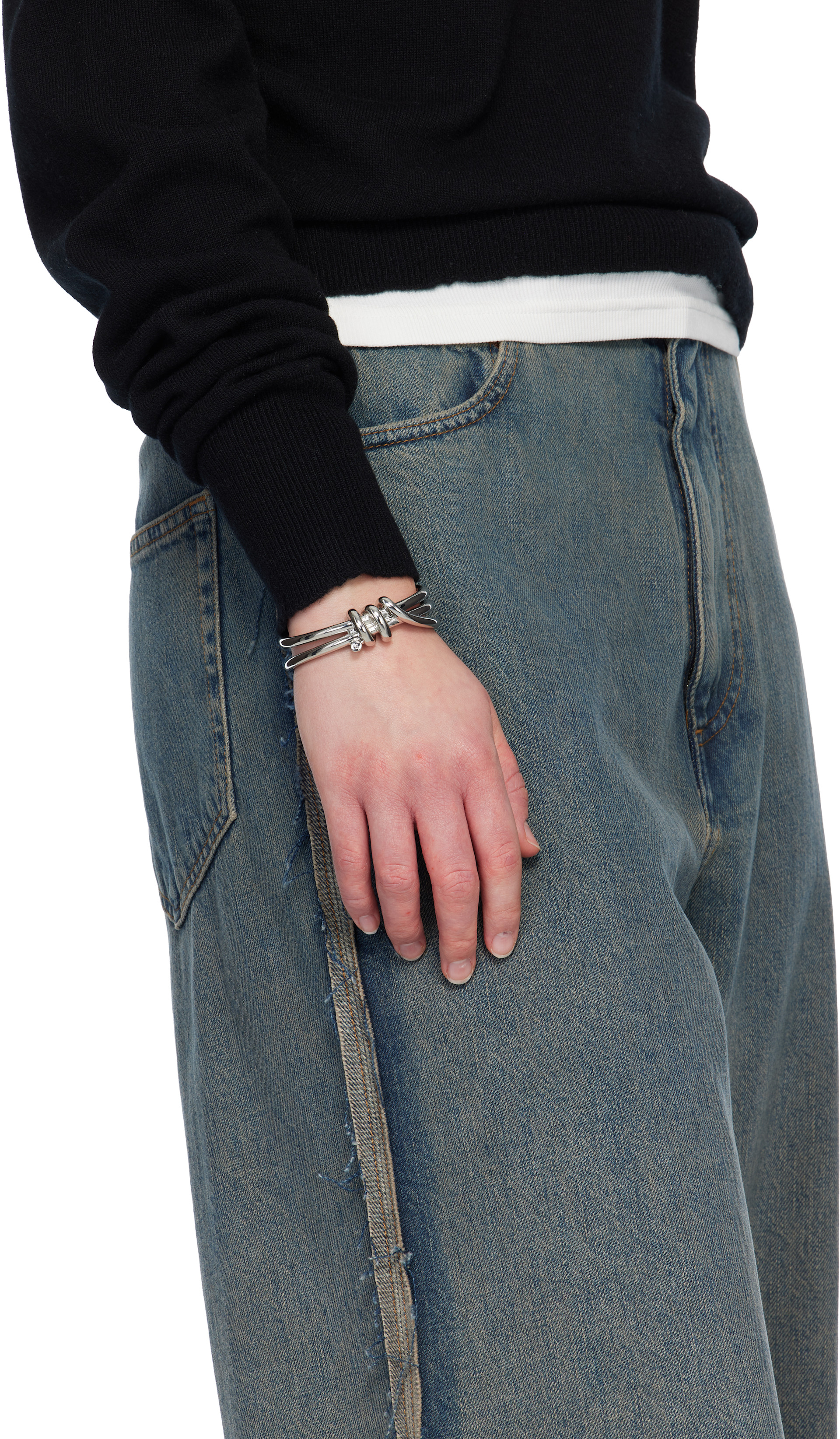 MM6 Maison Margiela: Knotted Bracelet | SSENSE