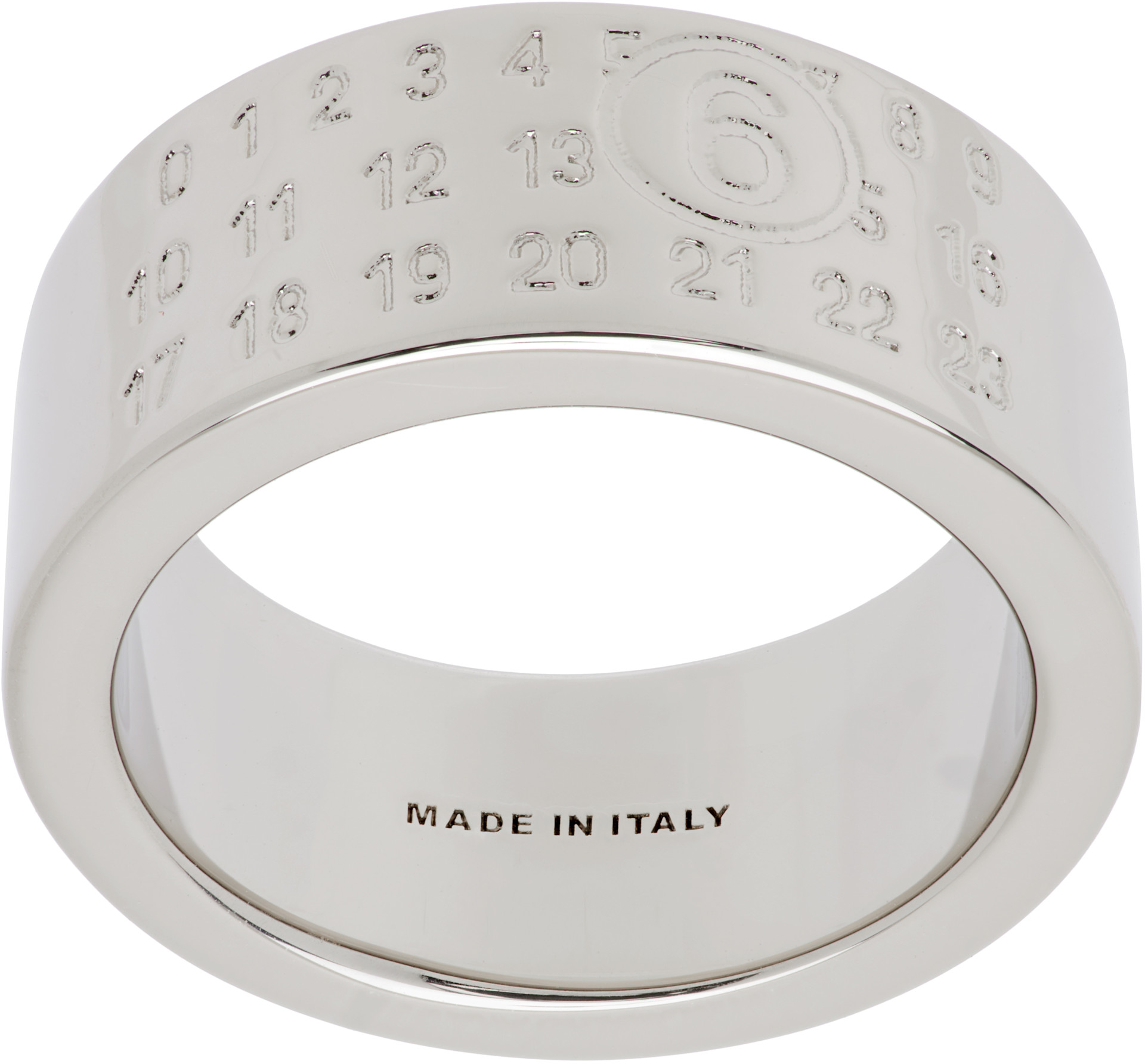 MM6 Maison Margiela - Bague à logo numérique