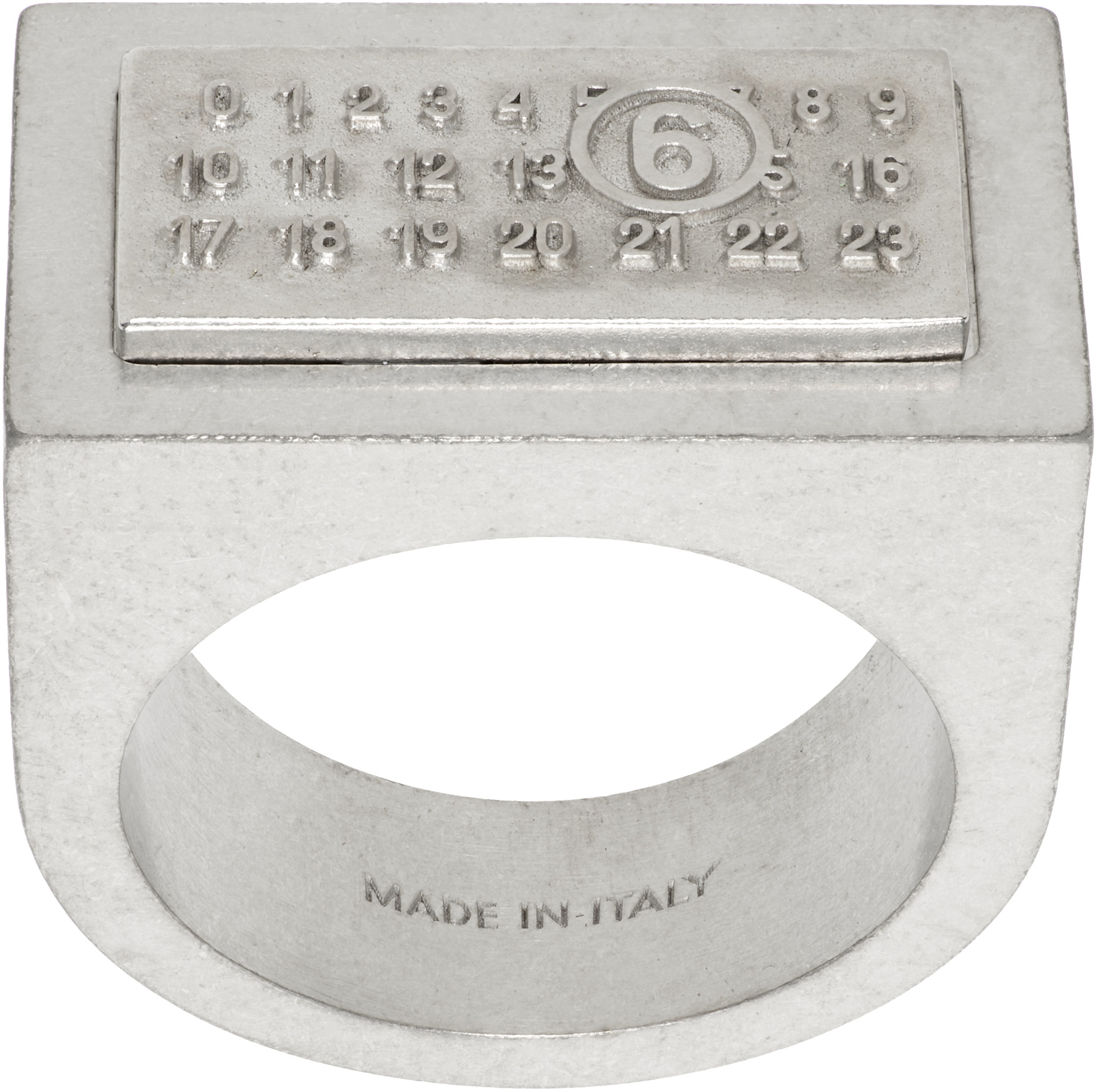 MM6 Maison Margiela - Numeric Rectangle Ring