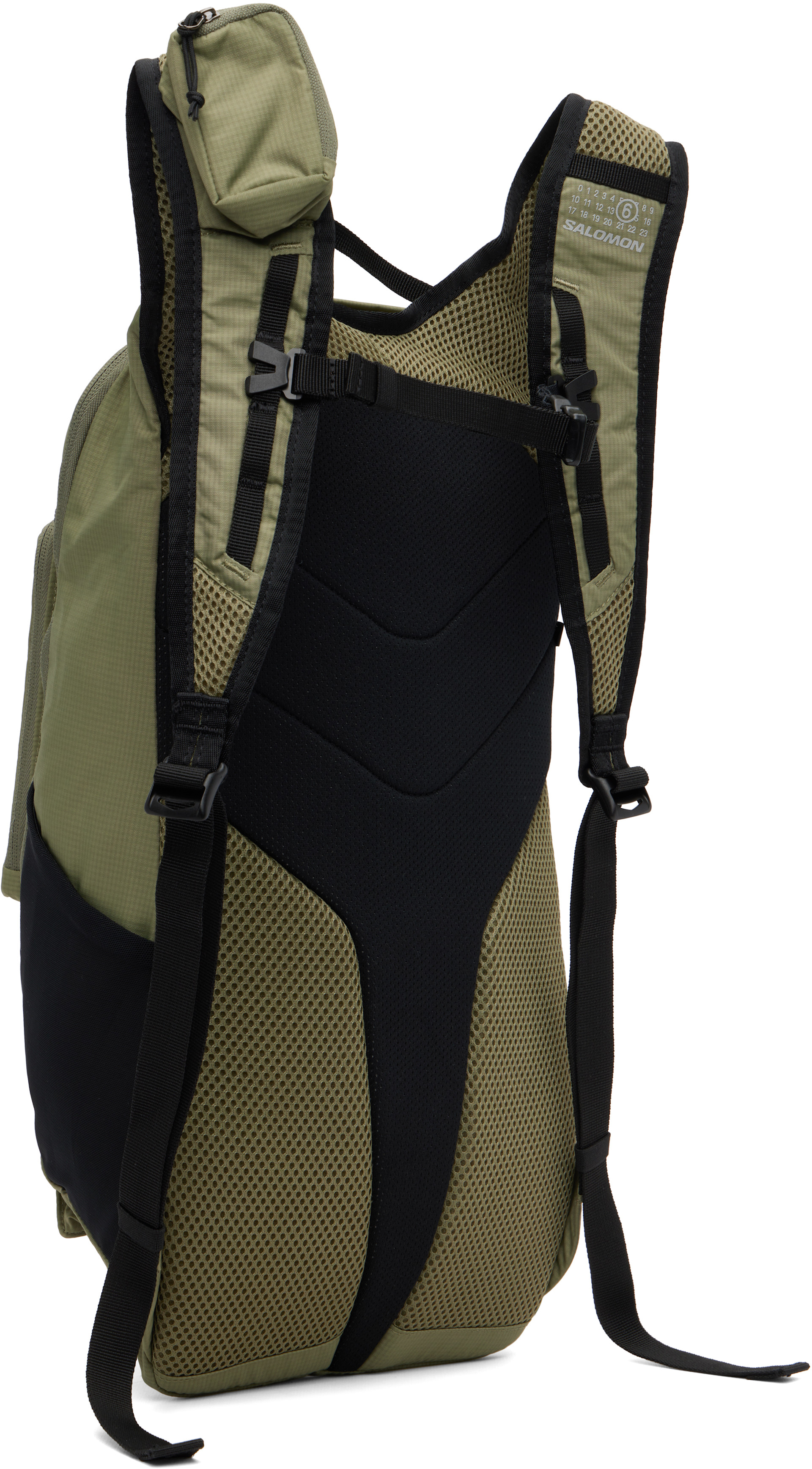 MM6 Maison Margiela: Khaki Salomon Edition Numeric Nylon Backpack