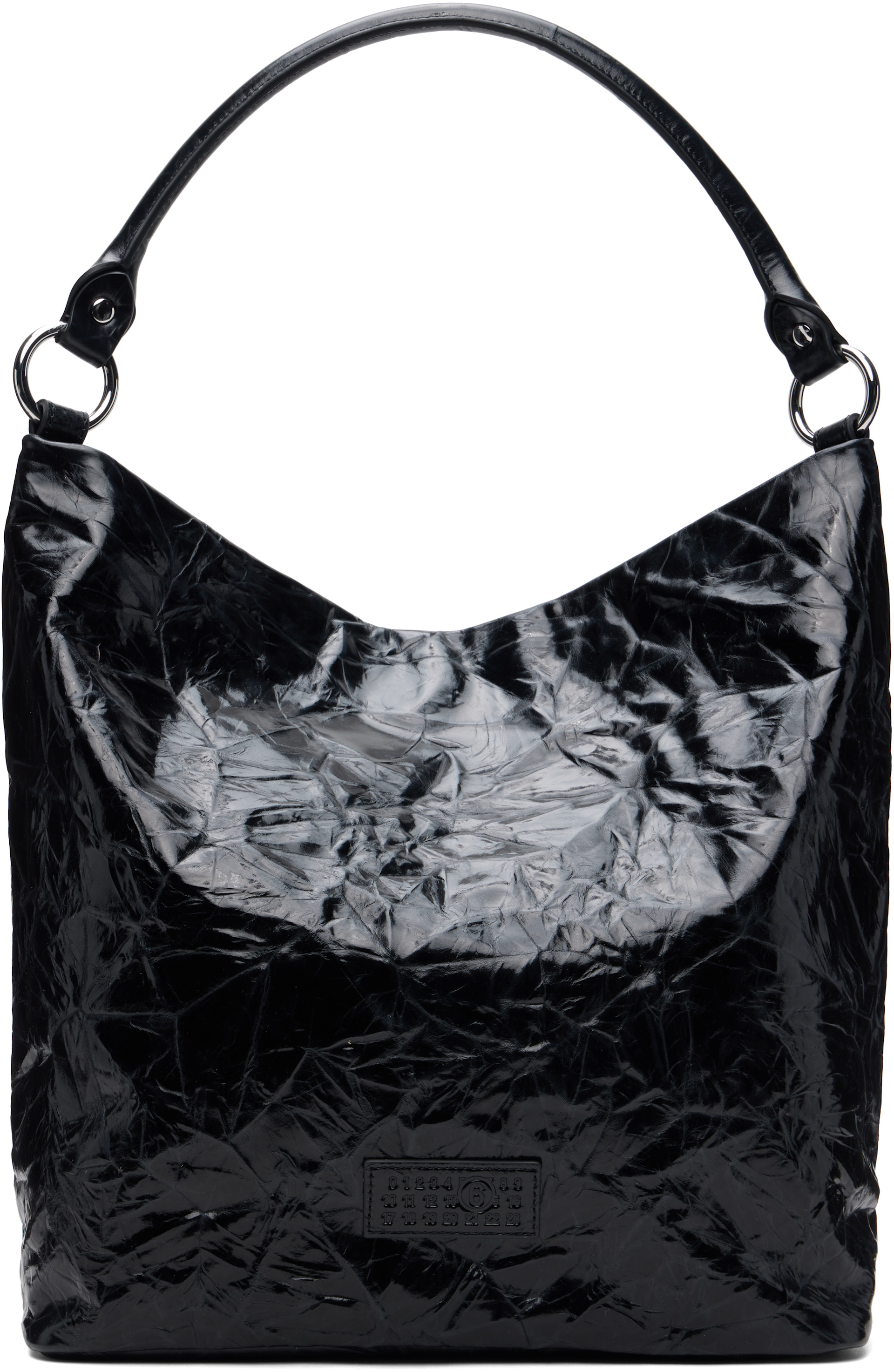 新品MM6 Maison Margiela ブラックトートバッグ MM6 Maison Margiela: ブラック Numeric トートバッグ | SSENSE 日本