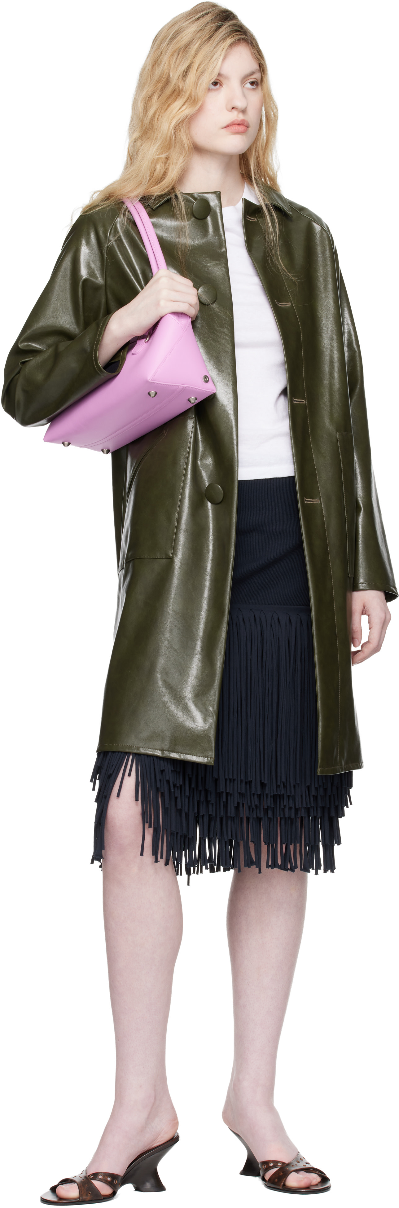 MM6 Maison Margiela: Pink Bauletto Small Shoulder Bag | SSENSE