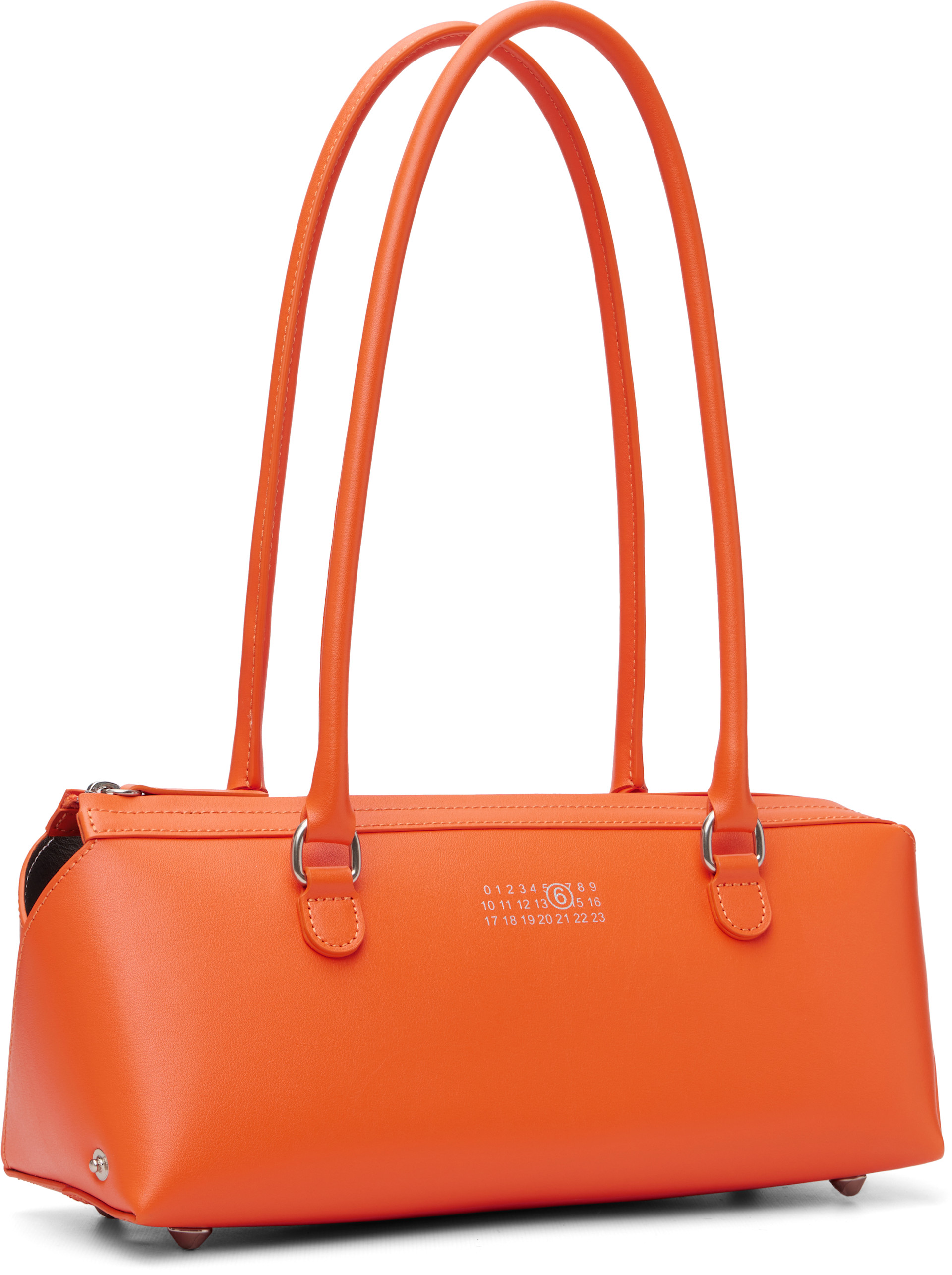 MM6 Maison Margiela: Orange Bauletto Small Shoulder Bag | SSENSE