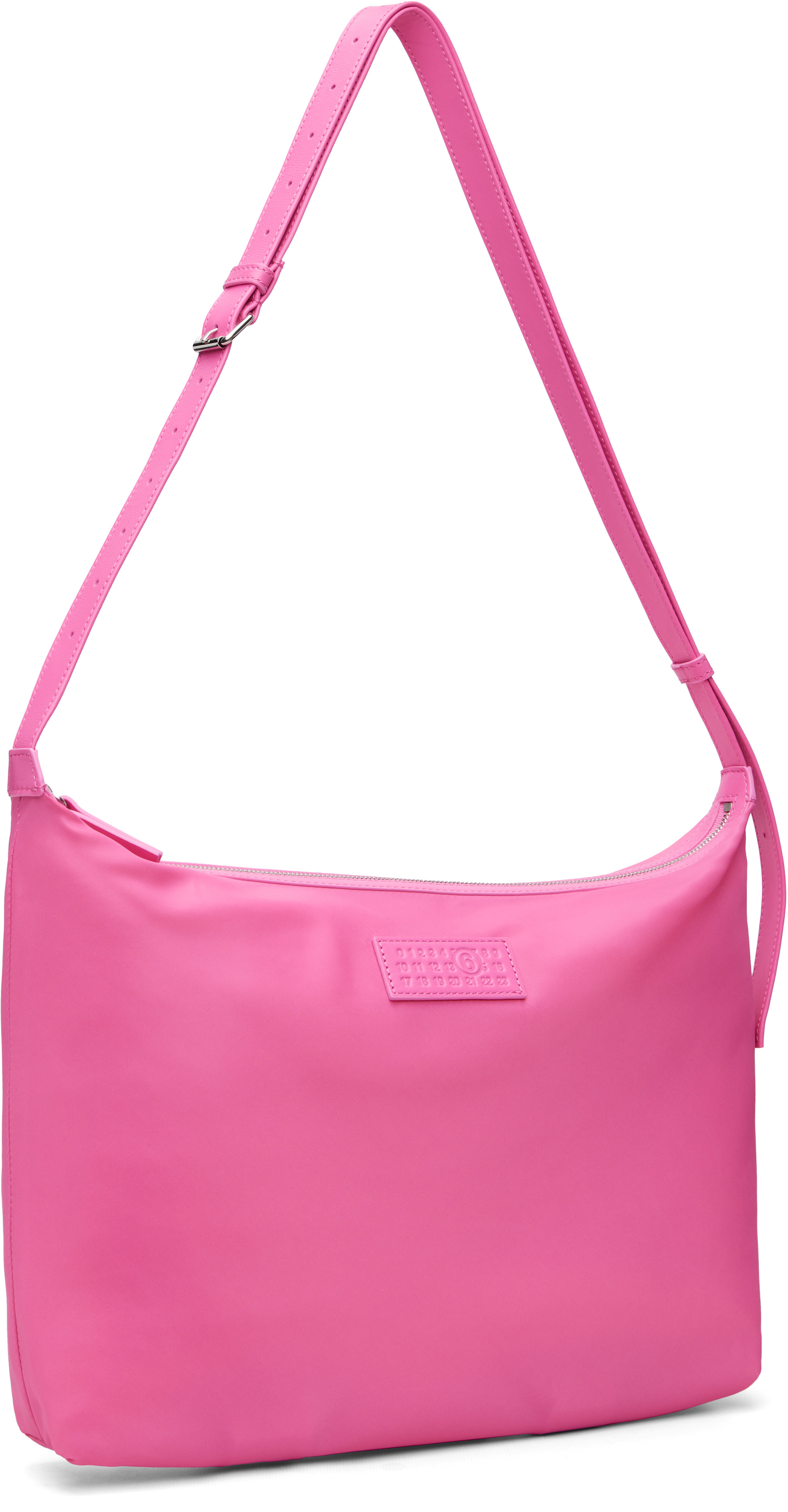 MM6 Maison Margiela: Pink Nylon Crossbody Bag | SSENSE