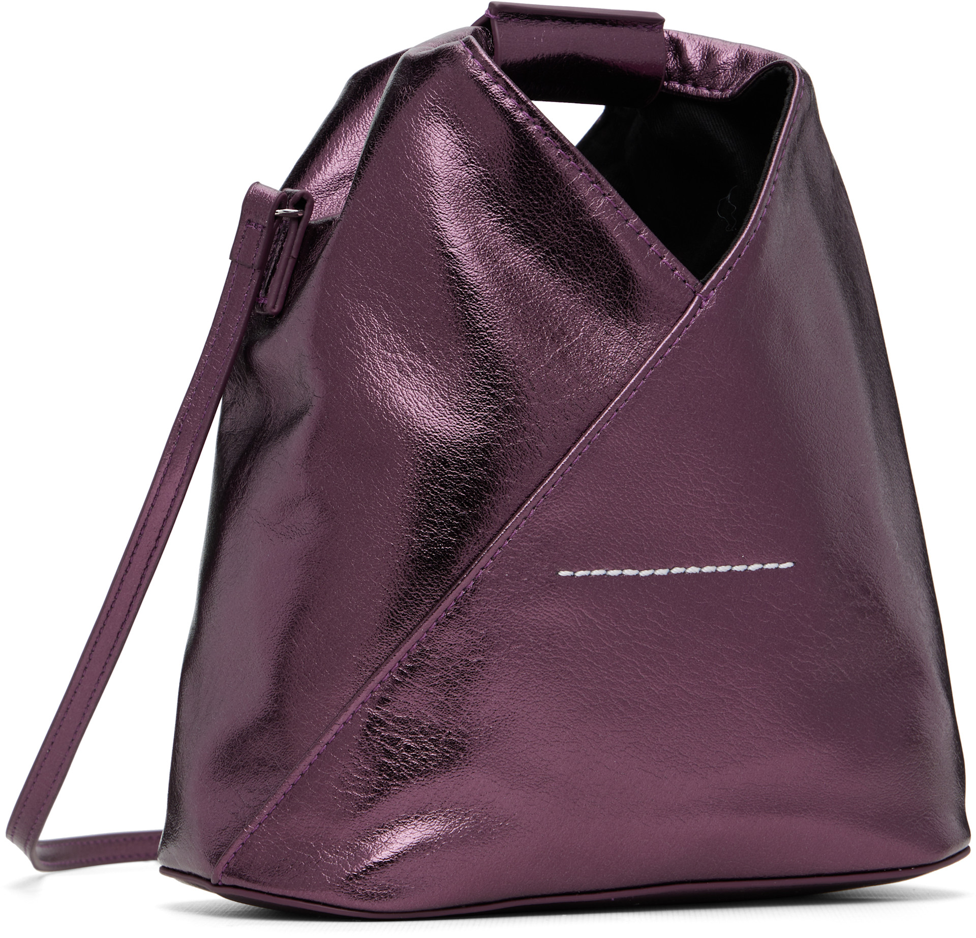 MM6 Maison Margiela: Purple Crossbody Bag | SSENSE Canada