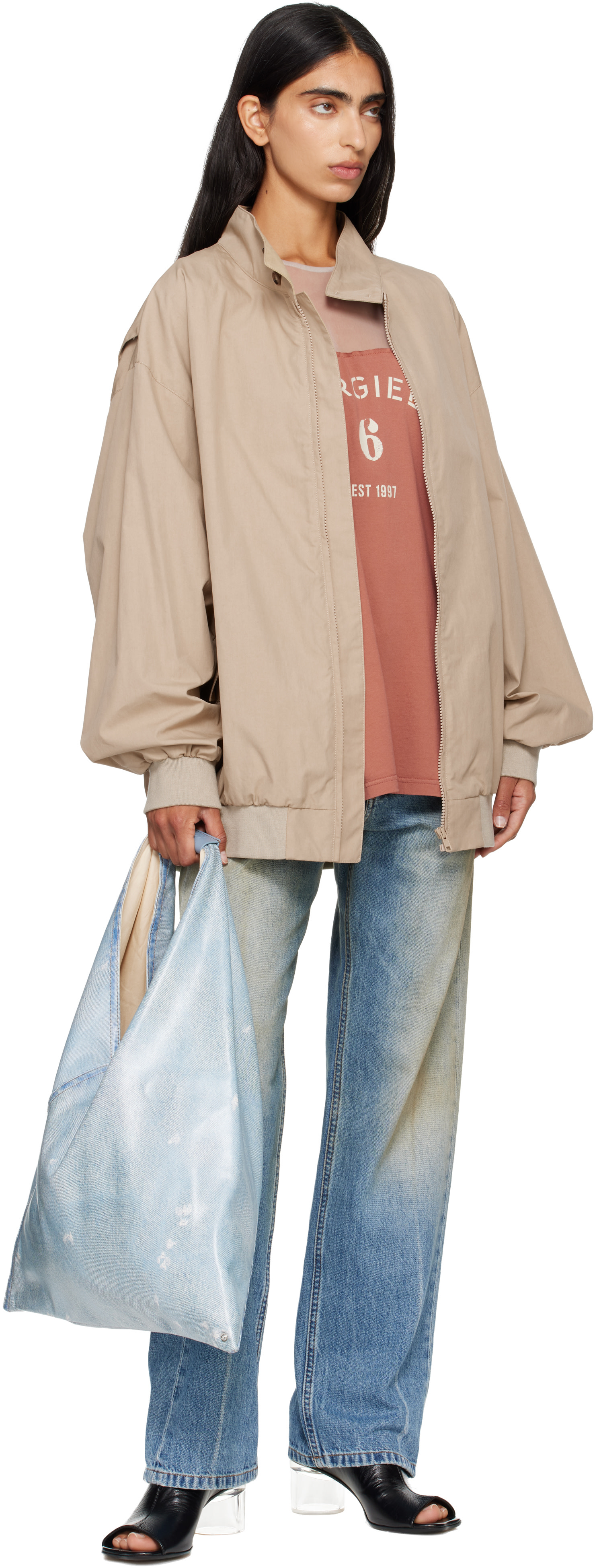 MM6 Maison Margiela - Cabas triangulaire bleu