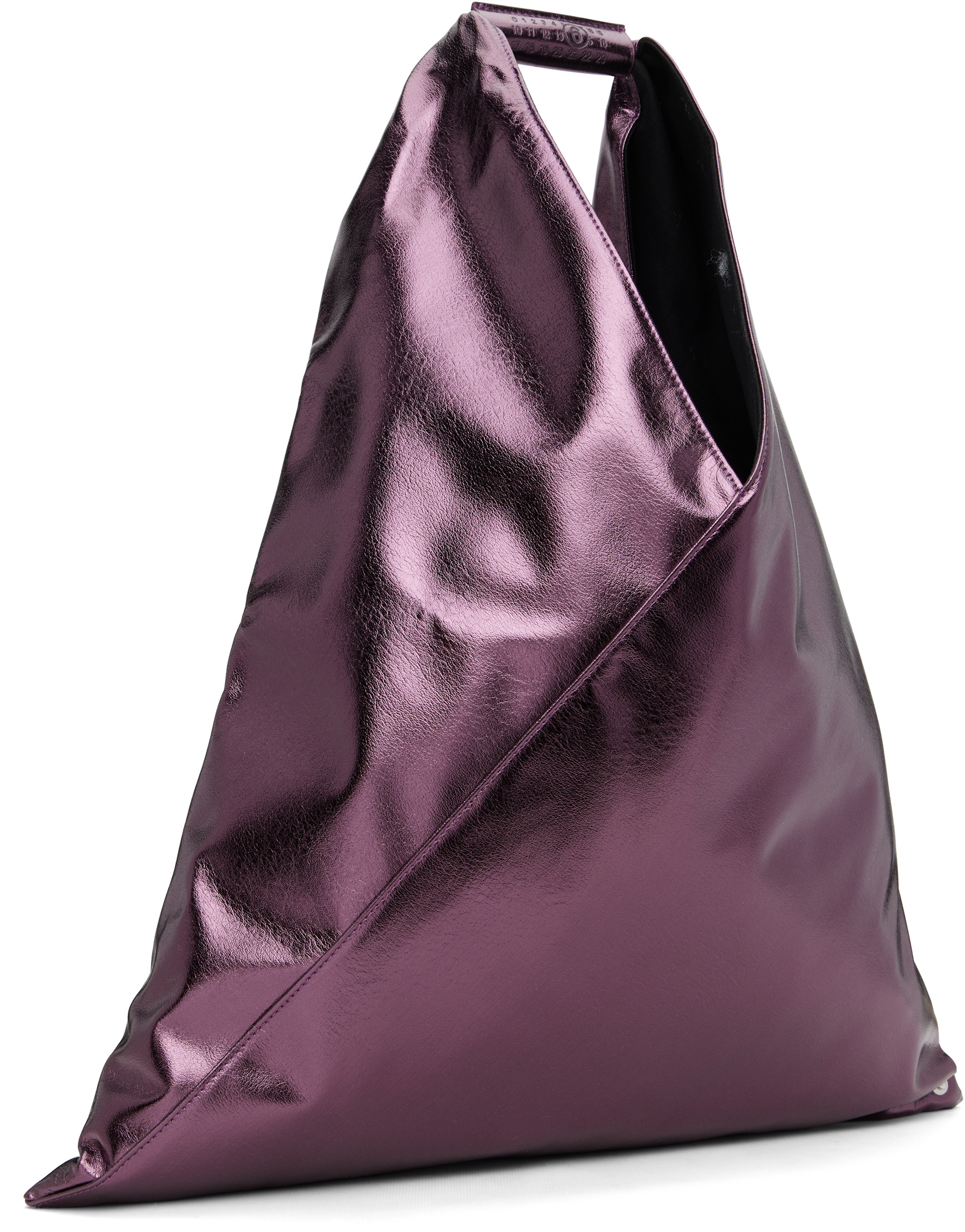 MM6 Maison Margiela: Purple Classic Triangle Tote | SSENSE
