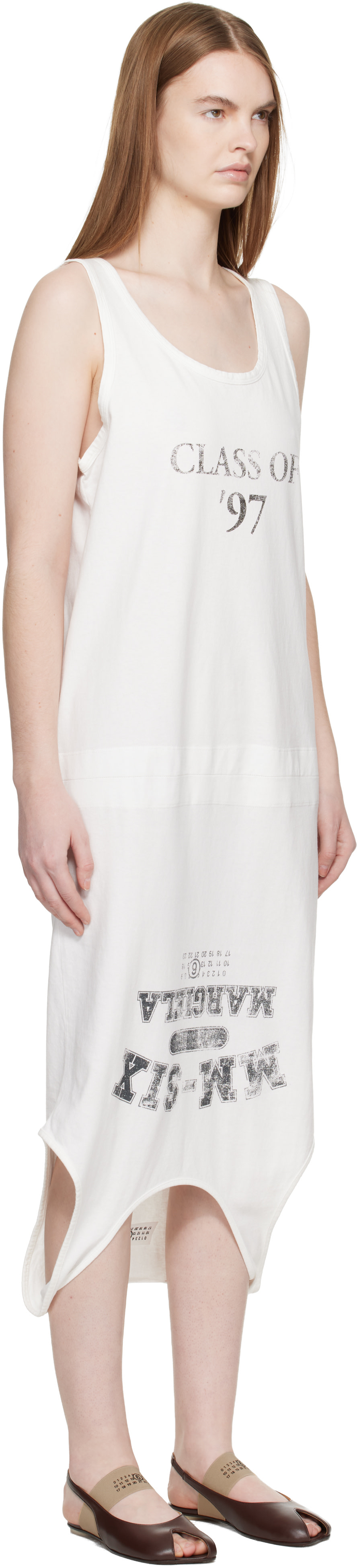 MM6 Maison Margiela: ホワイト Multi Wear コットンジャージ