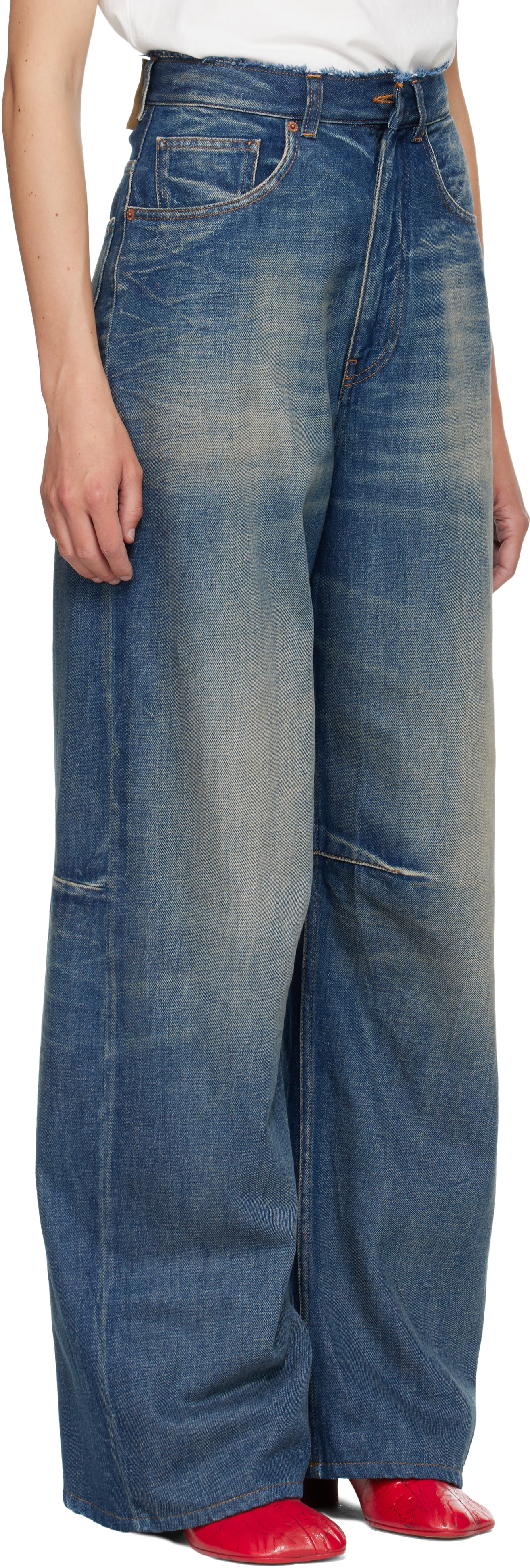 MM6 Maison Margiela - Jean ample bleu