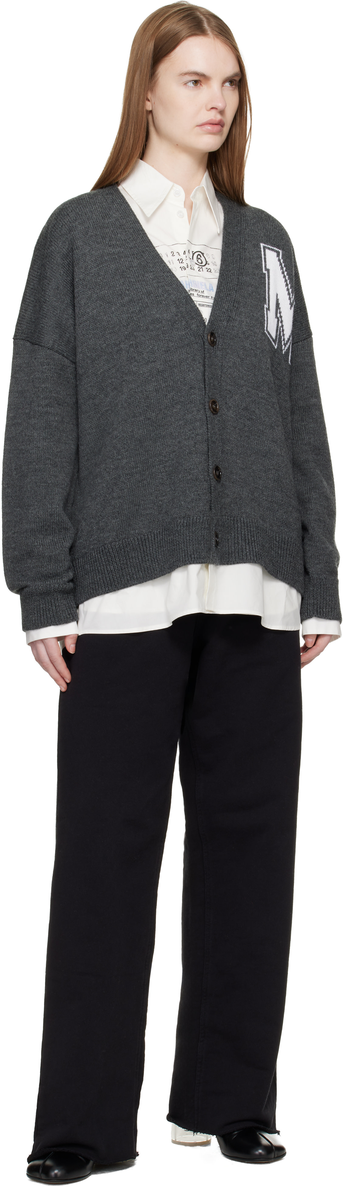 【広尾店】メゾンマルジェラ Maison Margiela レディース ニットカーディガン グレー size:XS 【17611】 Maison Margiela/メゾン マルジェラ カーディガン（カーディガン
