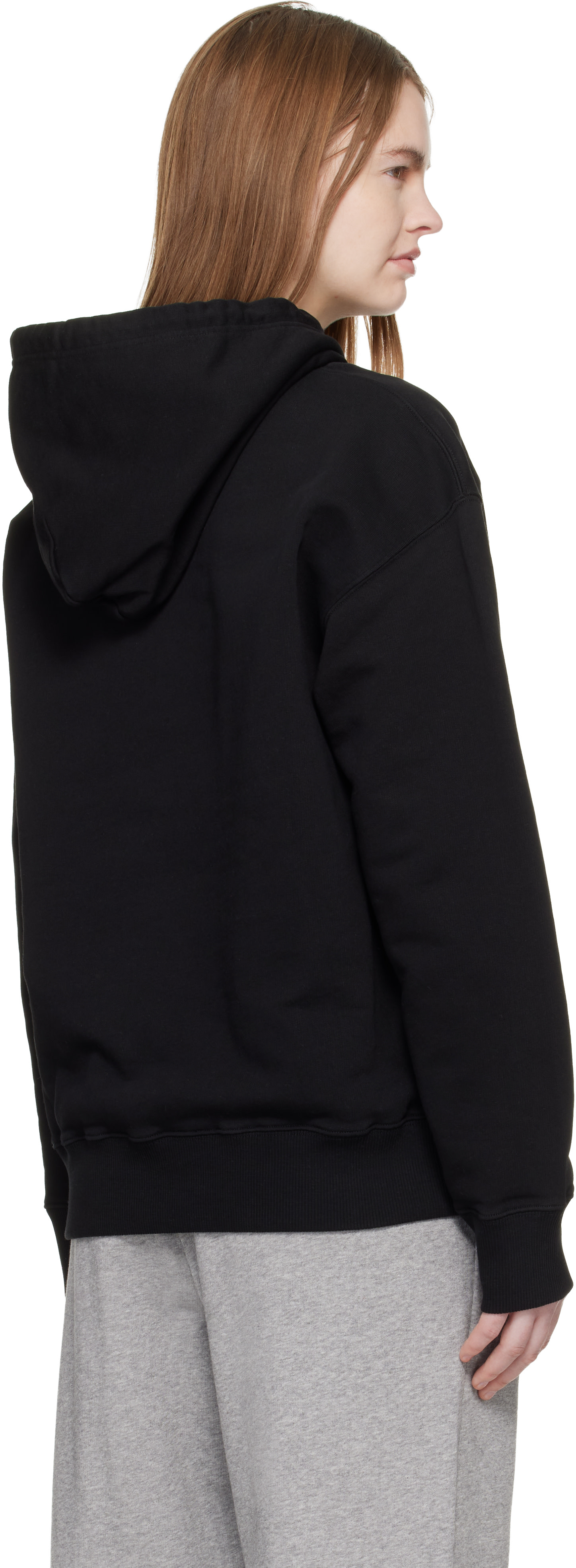 MM6 Maison Margiela - Pull à capuche noir en coton