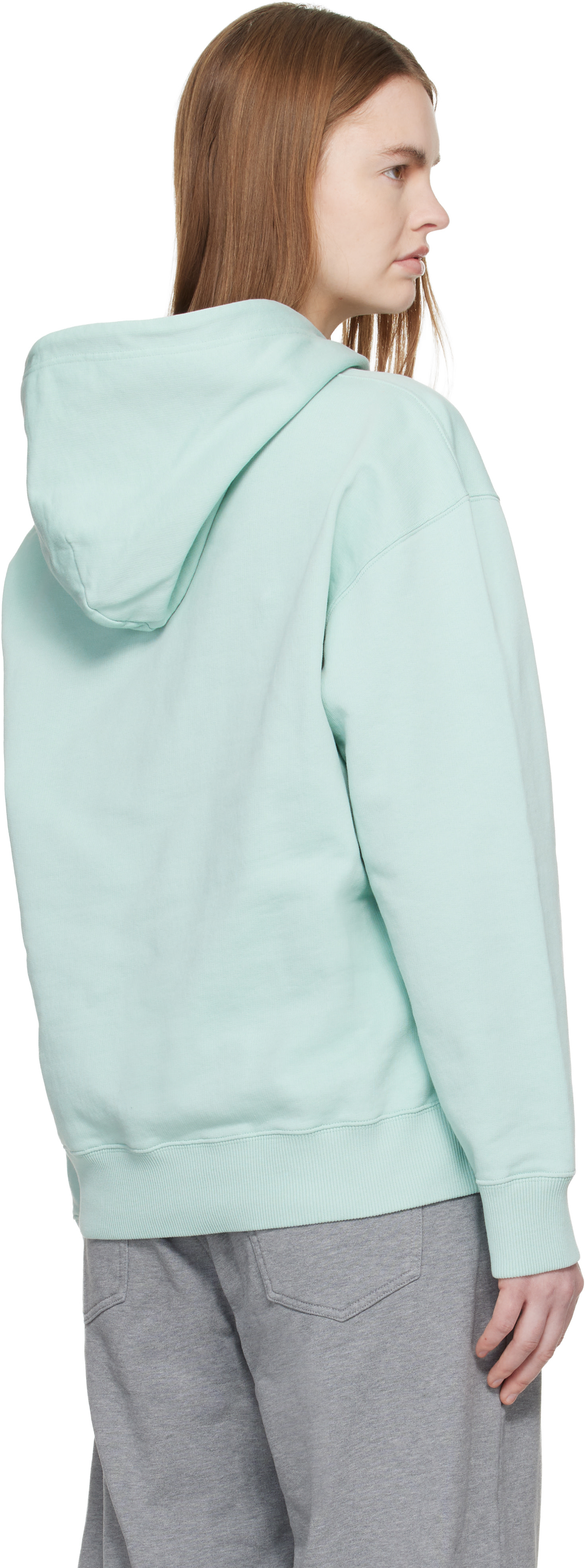 MM6 Maison Margiela - Pull à capuche bleu en coton