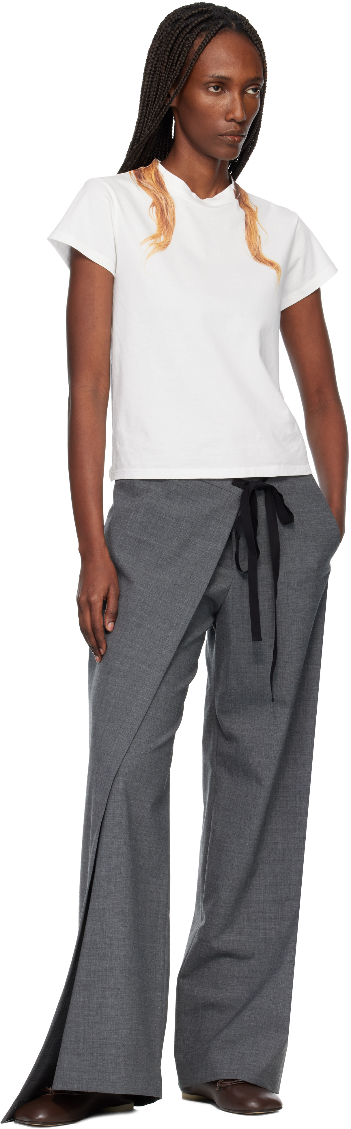 MM6 Maison Margiela: Off-White Cotton Jersey T-shirt | SSENSE