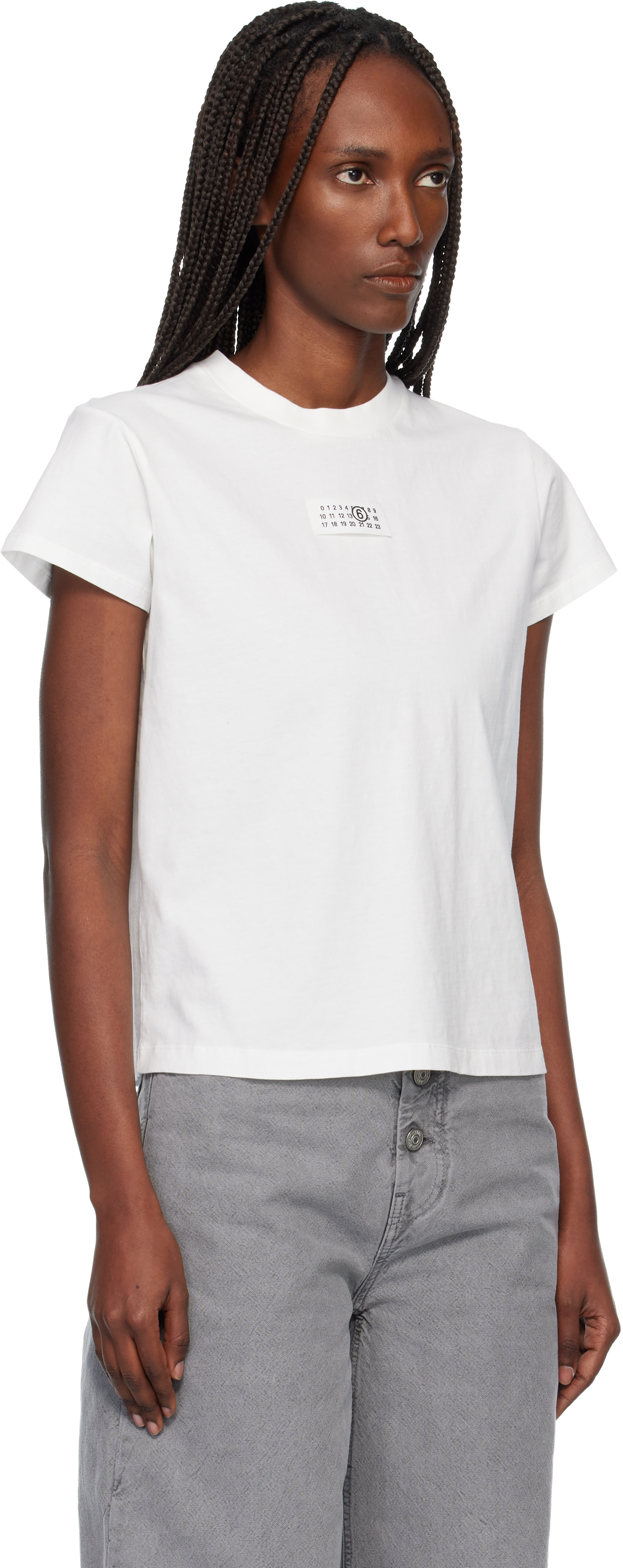 MM6 Maison Margiela: Off-White Numeric Cotton T-shirt | SSENSE Canada